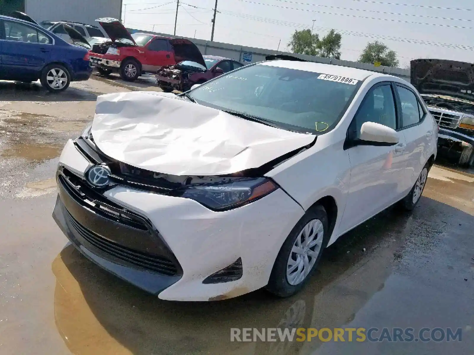 2 Photograph of a damaged car 5YFBURHE3KP900305 TOYOTA COROLLA 2019