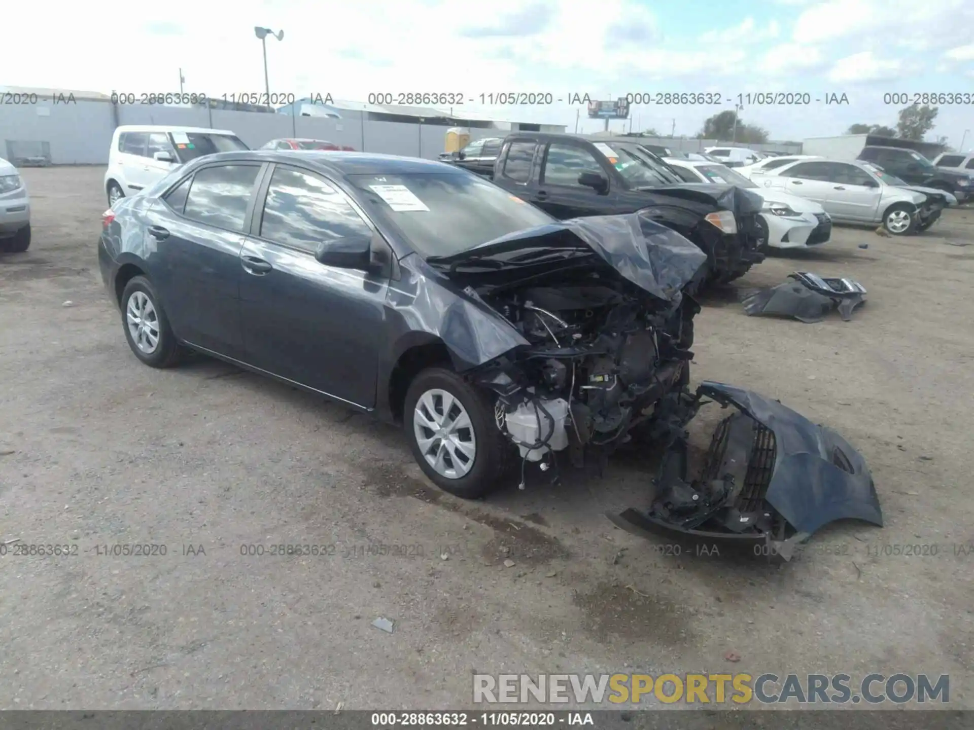 1 Photograph of a damaged car 5YFBURHE3KP900725 TOYOTA COROLLA 2019