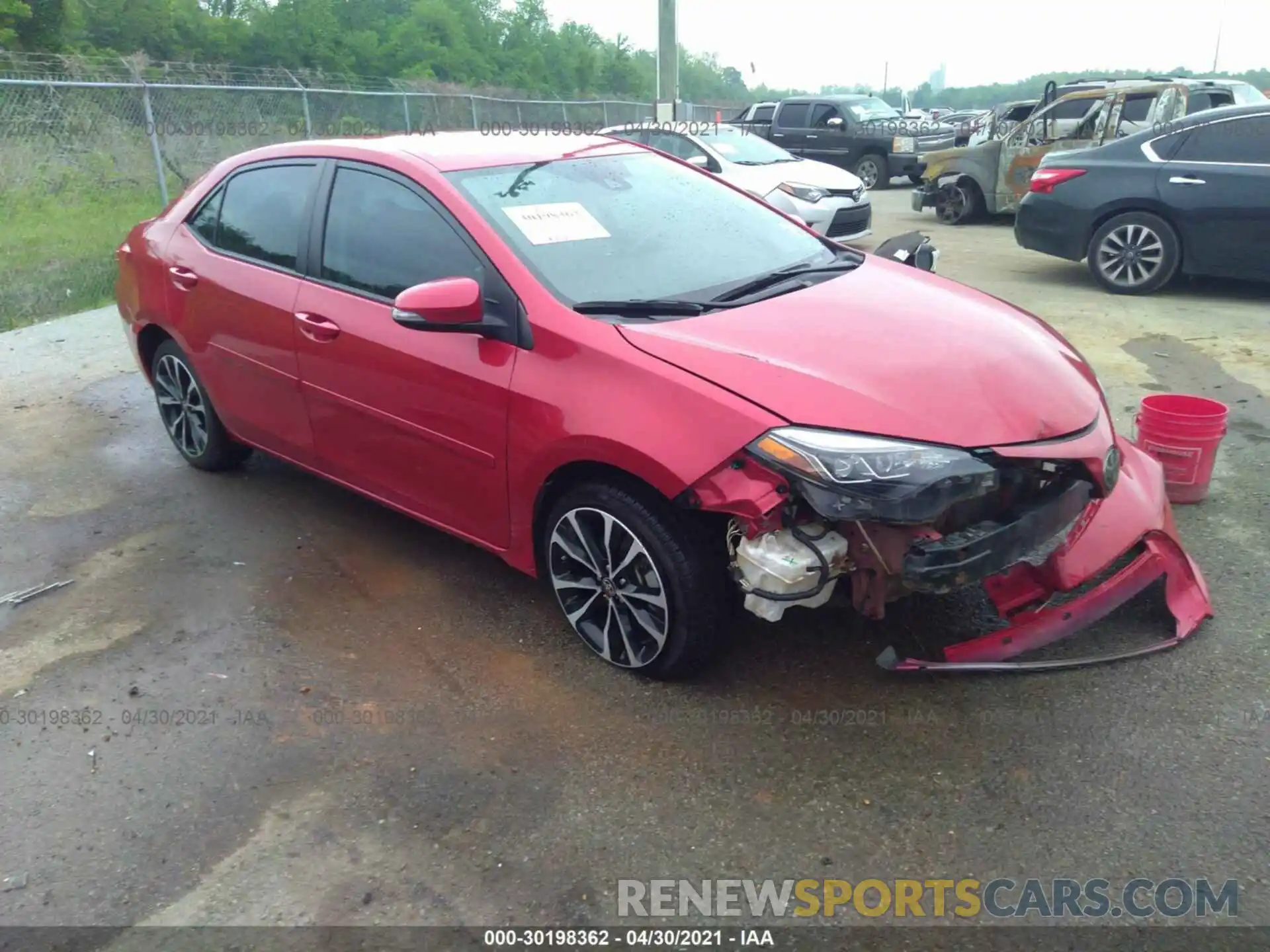 1 Photograph of a damaged car 5YFBURHE3KP900773 TOYOTA COROLLA 2019