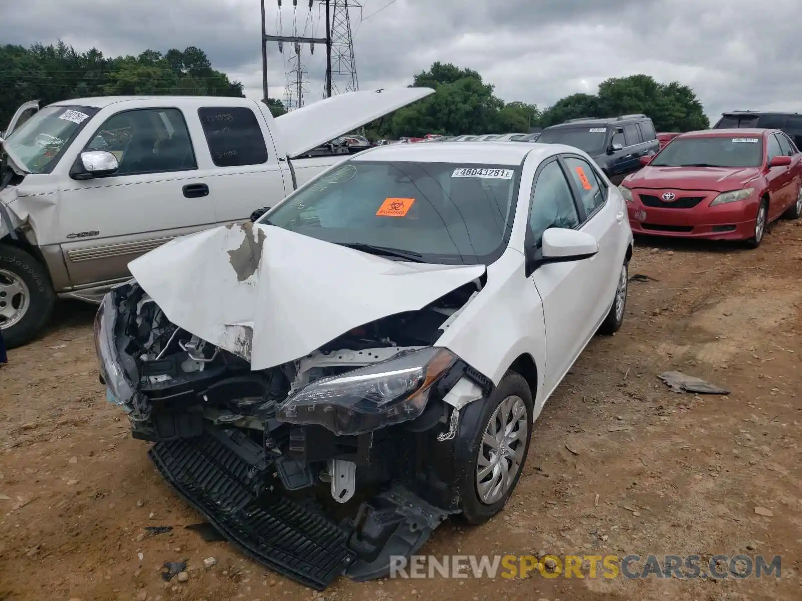 2 Photograph of a damaged car 5YFBURHE3KP900949 TOYOTA COROLLA 2019