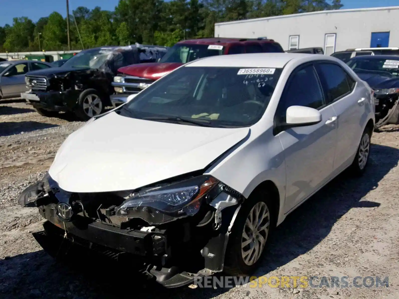 2 Photograph of a damaged car 5YFBURHE3KP901048 TOYOTA COROLLA 2019