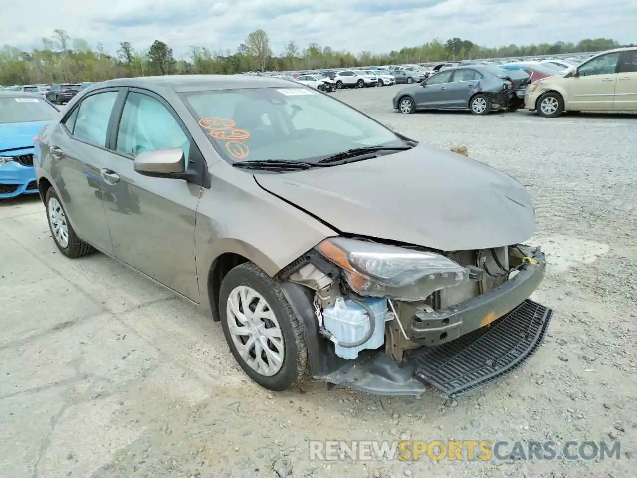 1 Photograph of a damaged car 5YFBURHE3KP901051 TOYOTA COROLLA 2019