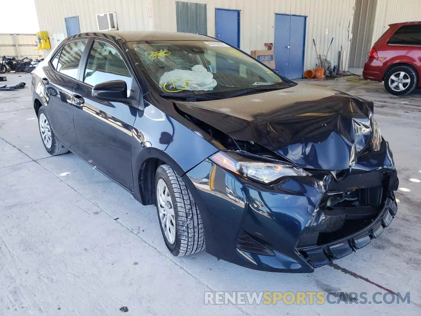 1 Photograph of a damaged car 5YFBURHE3KP901289 TOYOTA COROLLA 2019