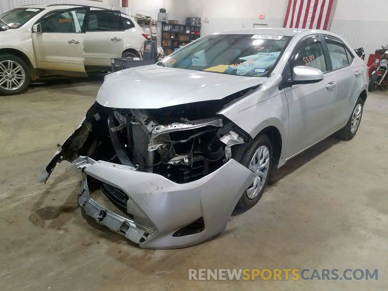 2 Photograph of a damaged car 5YFBURHE3KP901681 TOYOTA COROLLA 2019