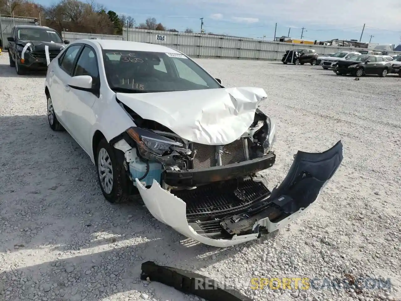 1 Photograph of a damaged car 5YFBURHE3KP902152 TOYOTA COROLLA 2019