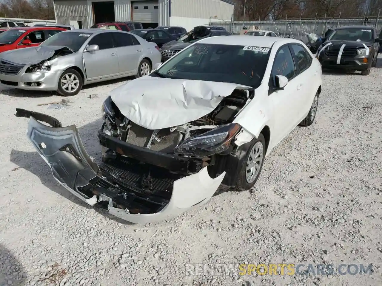 2 Photograph of a damaged car 5YFBURHE3KP902152 TOYOTA COROLLA 2019