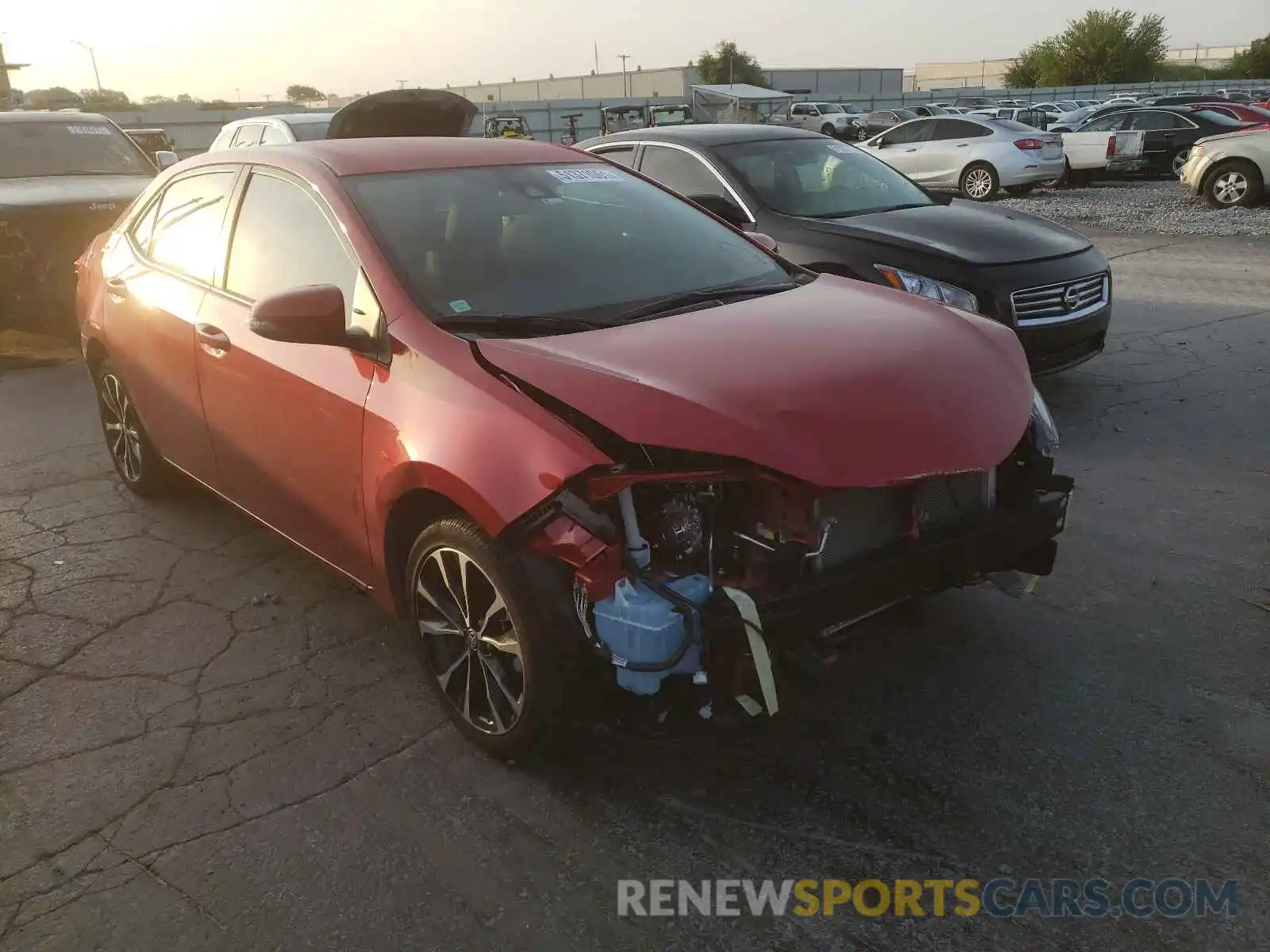 1 Photograph of a damaged car 5YFBURHE3KP902359 TOYOTA COROLLA 2019