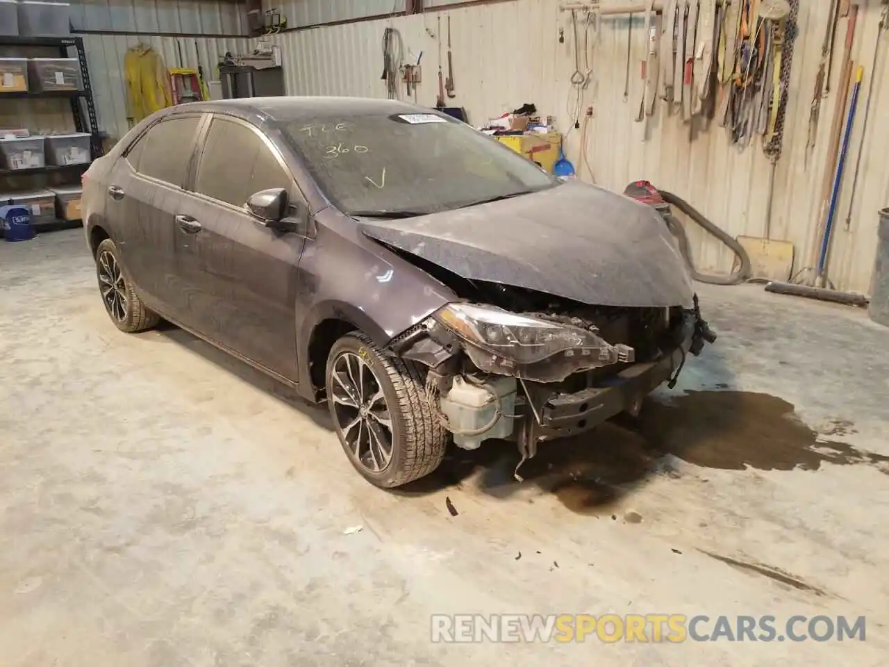 1 Photograph of a damaged car 5YFBURHE3KP902958 TOYOTA COROLLA 2019