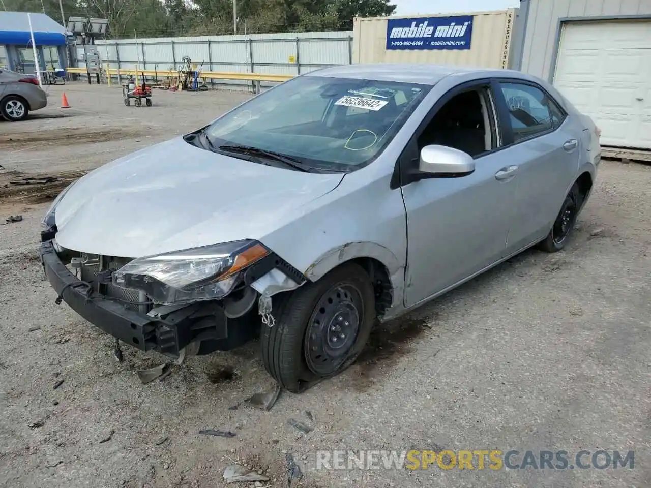 2 Photograph of a damaged car 5YFBURHE3KP902992 TOYOTA COROLLA 2019