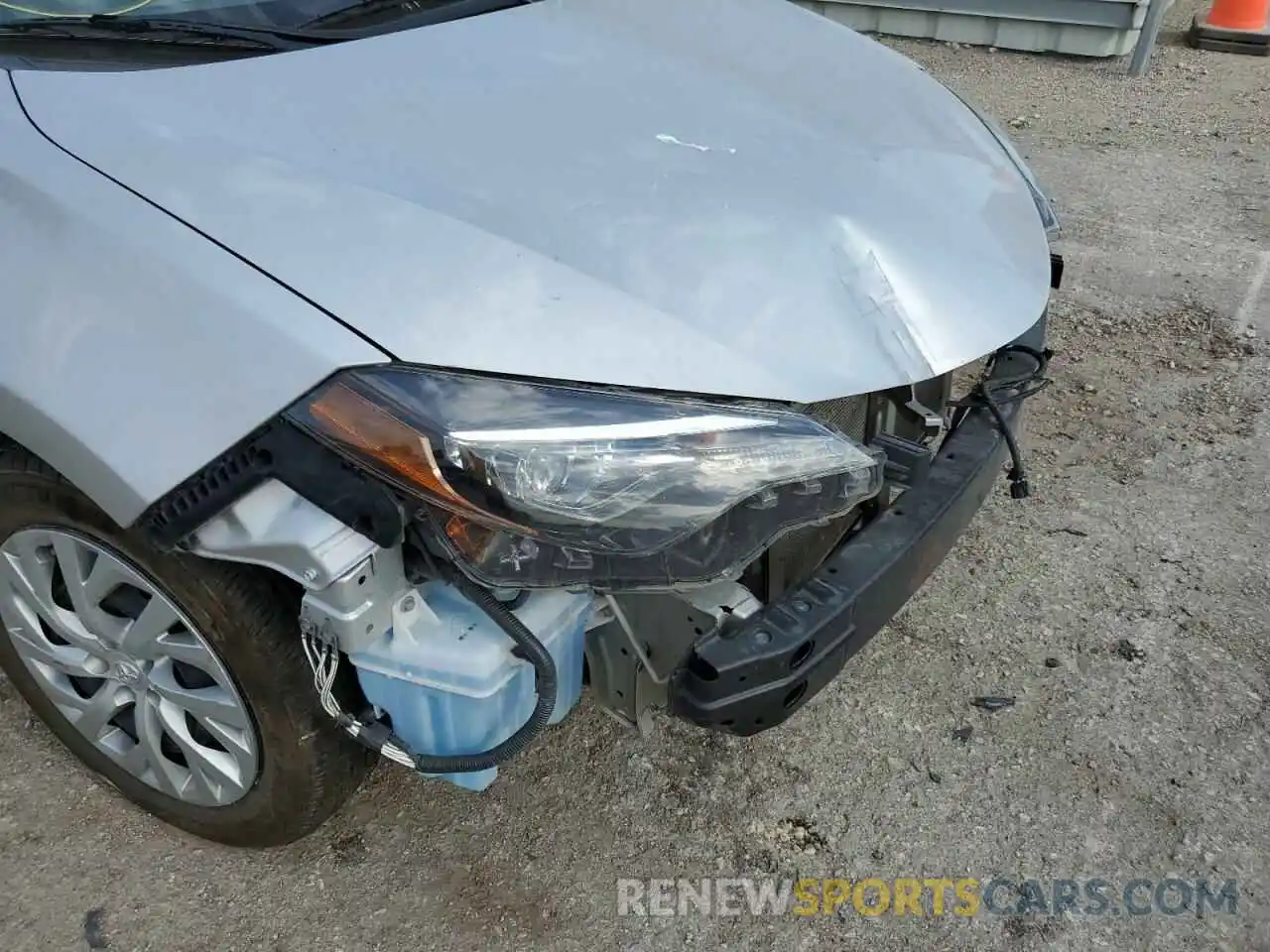 9 Photograph of a damaged car 5YFBURHE3KP902992 TOYOTA COROLLA 2019