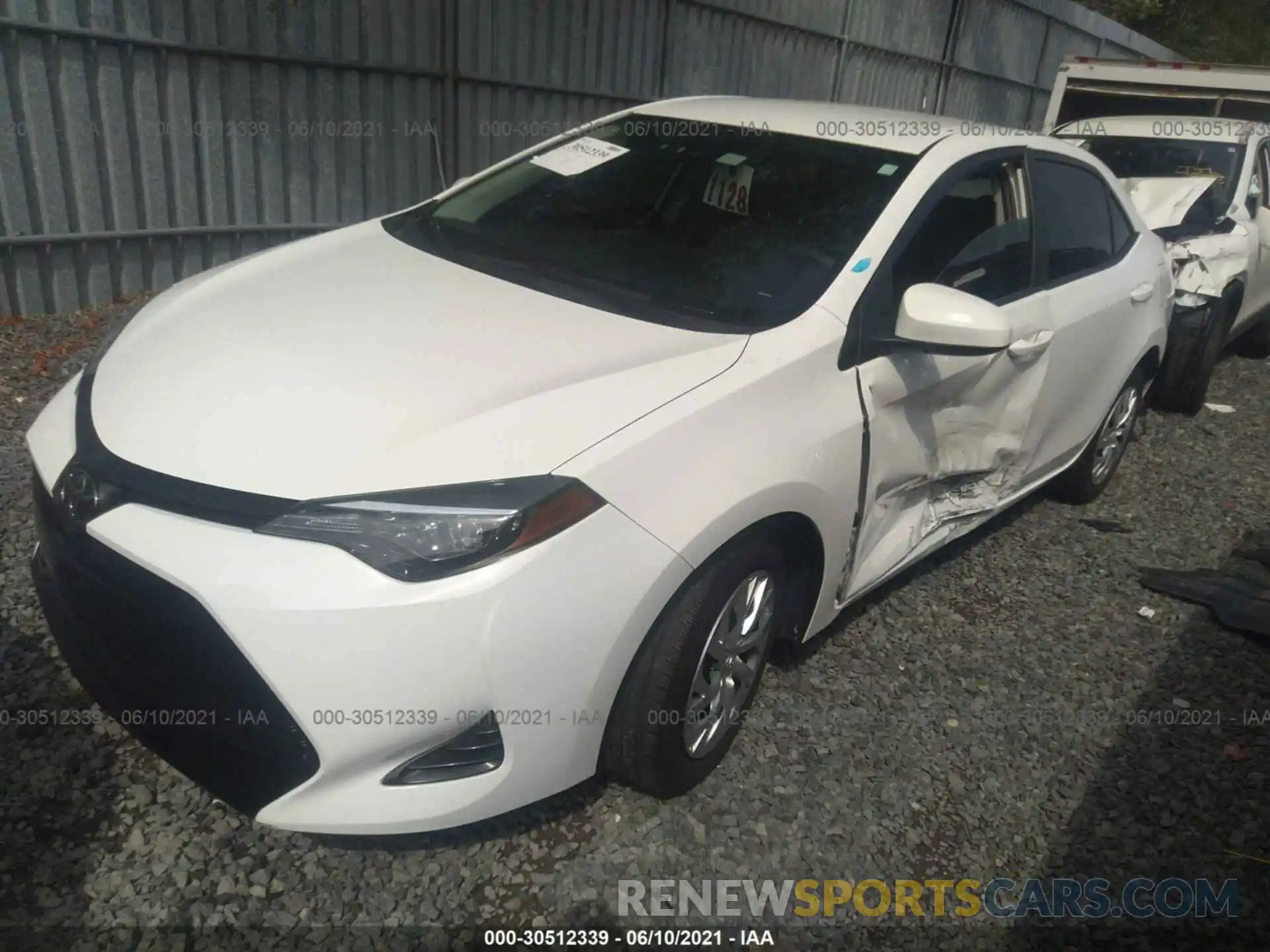 2 Photograph of a damaged car 5YFBURHE3KP903351 TOYOTA COROLLA 2019