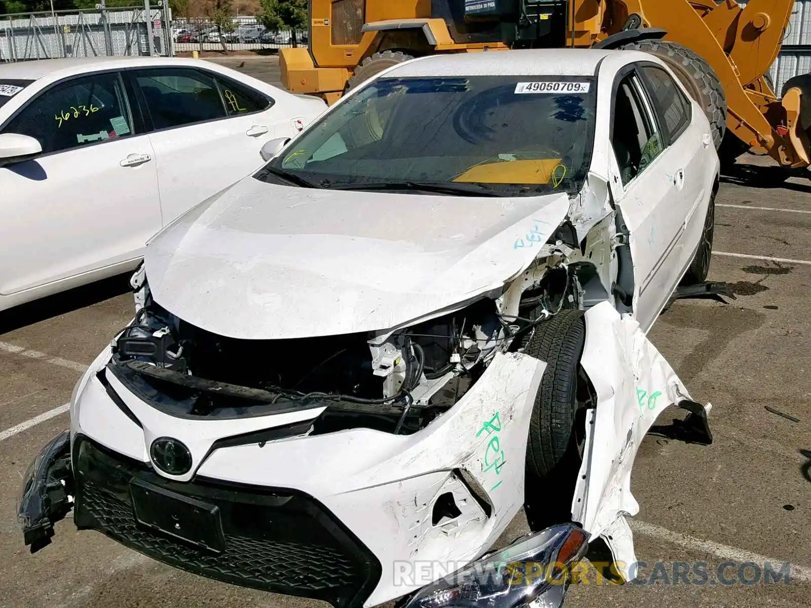 2 Photograph of a damaged car 5YFBURHE3KP903379 TOYOTA COROLLA 2019