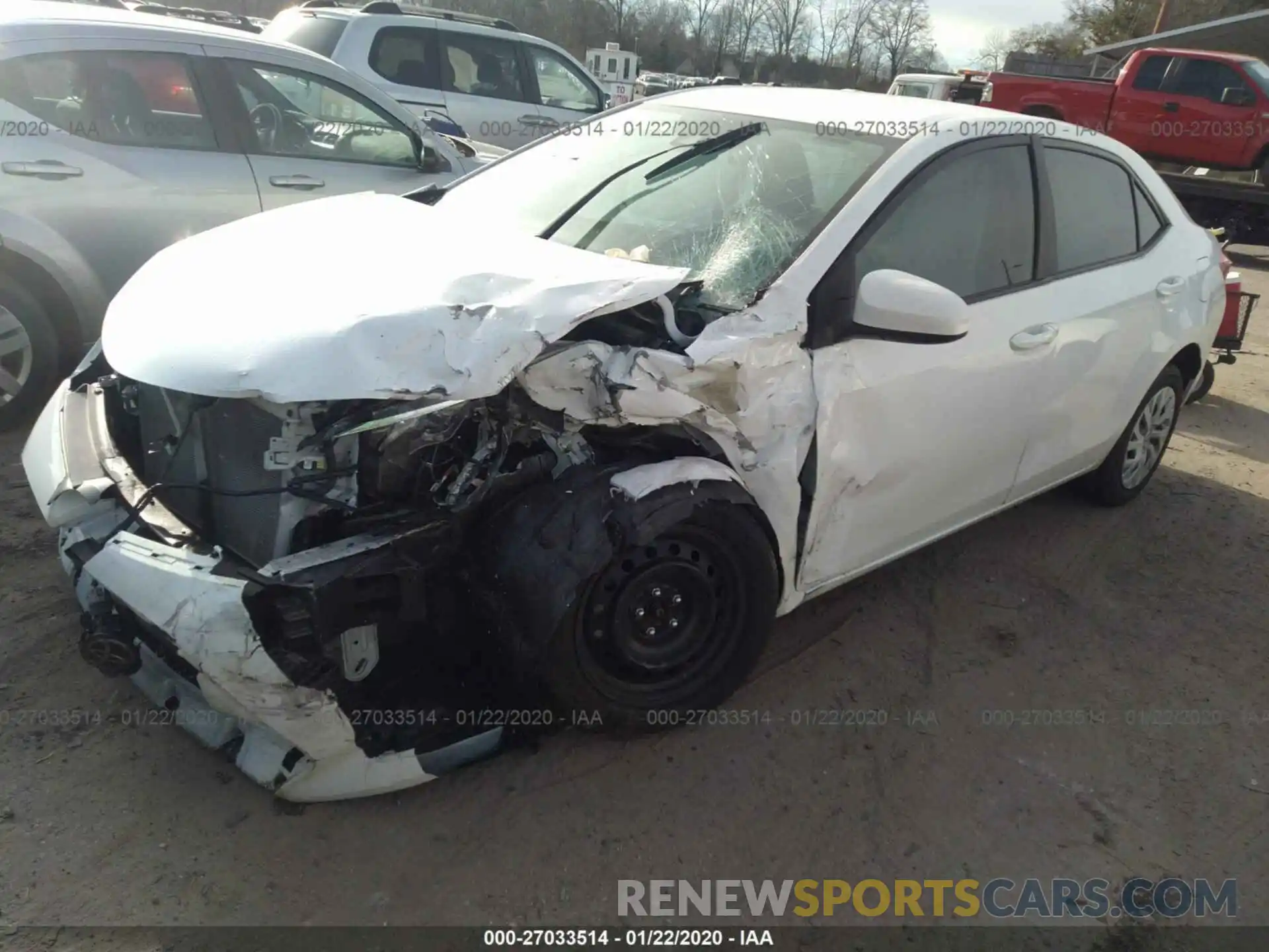 2 Photograph of a damaged car 5YFBURHE3KP903401 TOYOTA COROLLA 2019