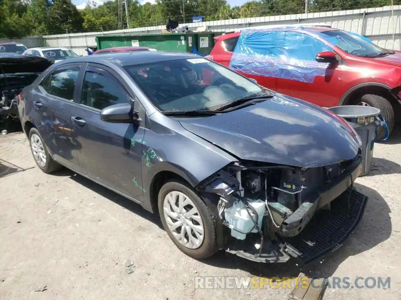 1 Photograph of a damaged car 5YFBURHE3KP903673 TOYOTA COROLLA 2019