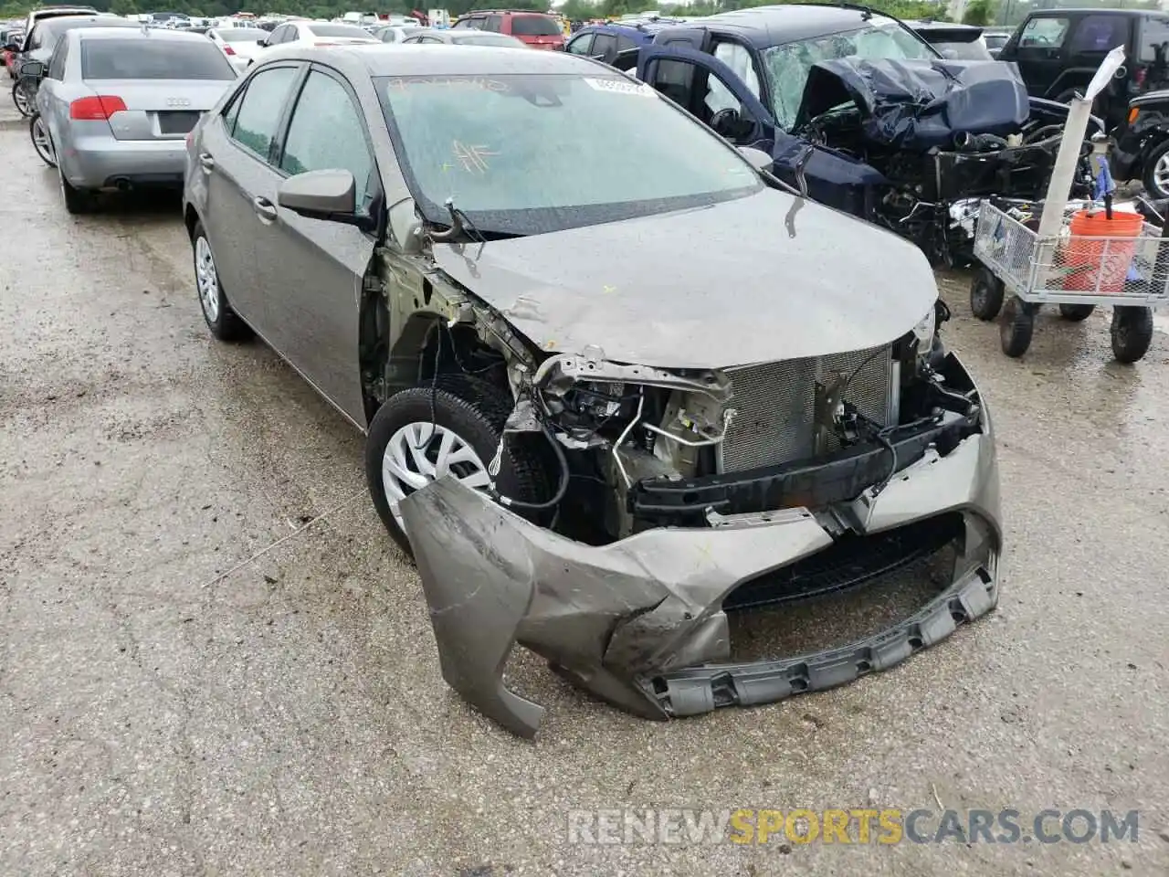 1 Photograph of a damaged car 5YFBURHE3KP904340 TOYOTA COROLLA 2019