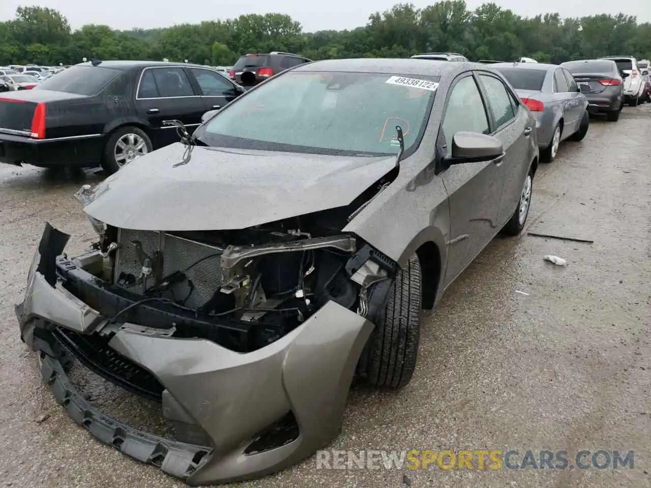 2 Photograph of a damaged car 5YFBURHE3KP904340 TOYOTA COROLLA 2019