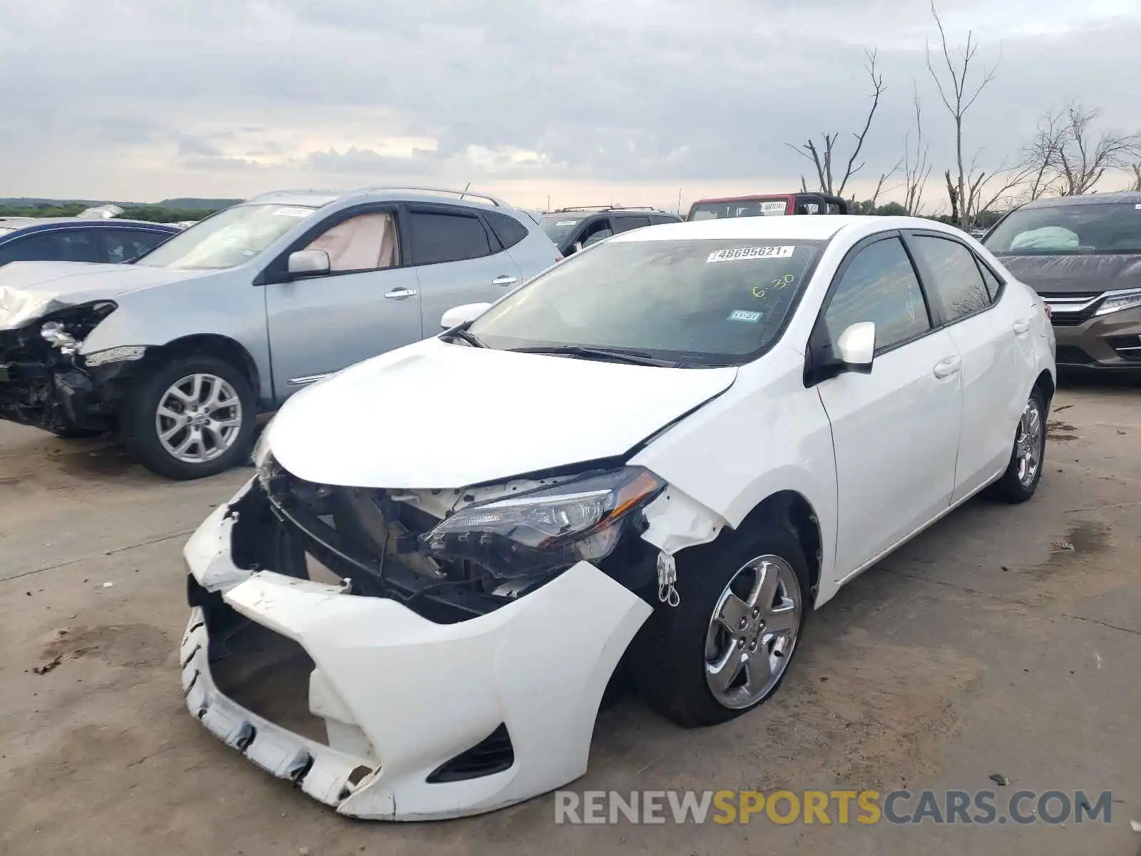 2 Photograph of a damaged car 5YFBURHE3KP904435 TOYOTA COROLLA 2019