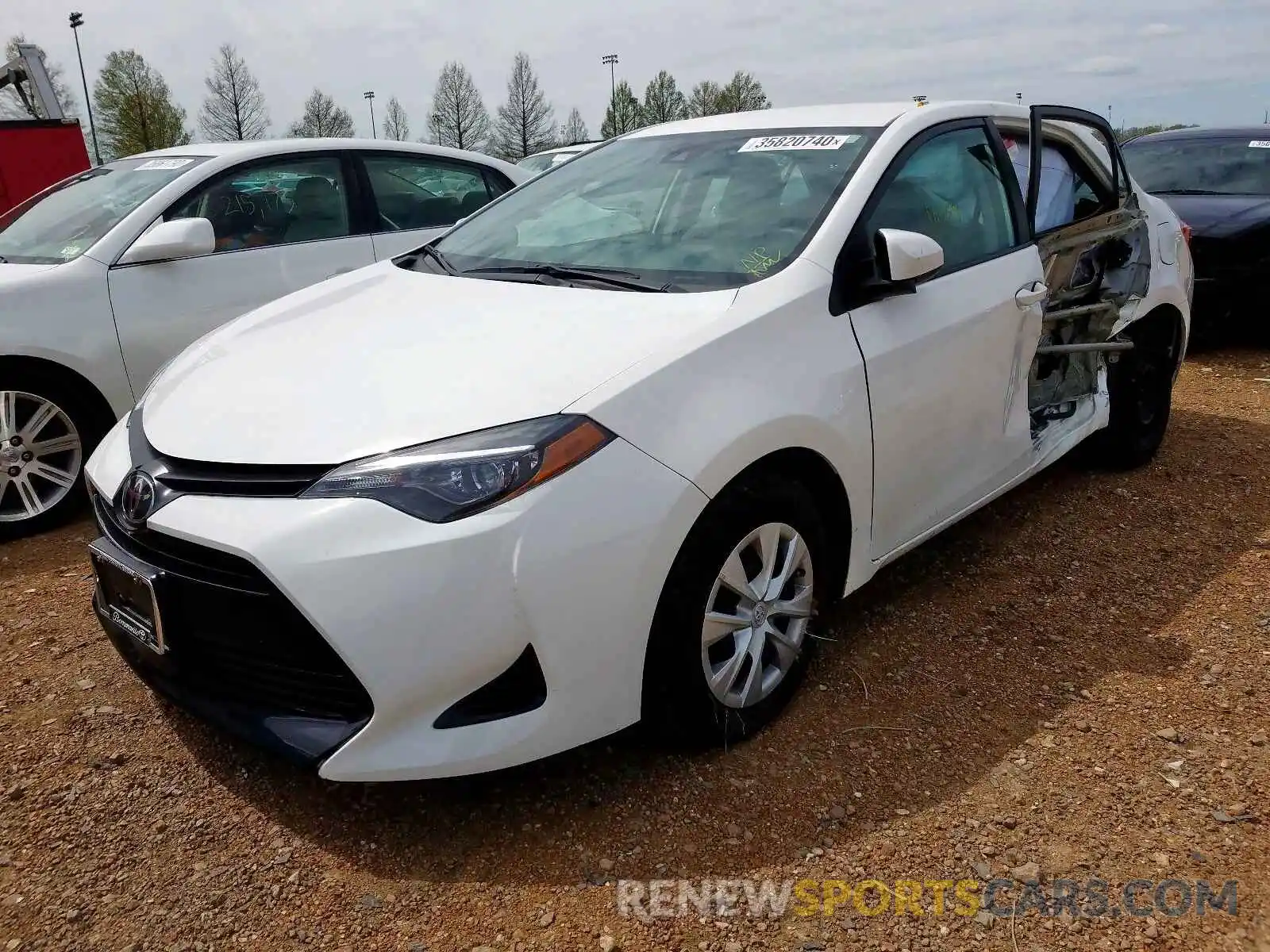 2 Photograph of a damaged car 5YFBURHE3KP904533 TOYOTA COROLLA 2019