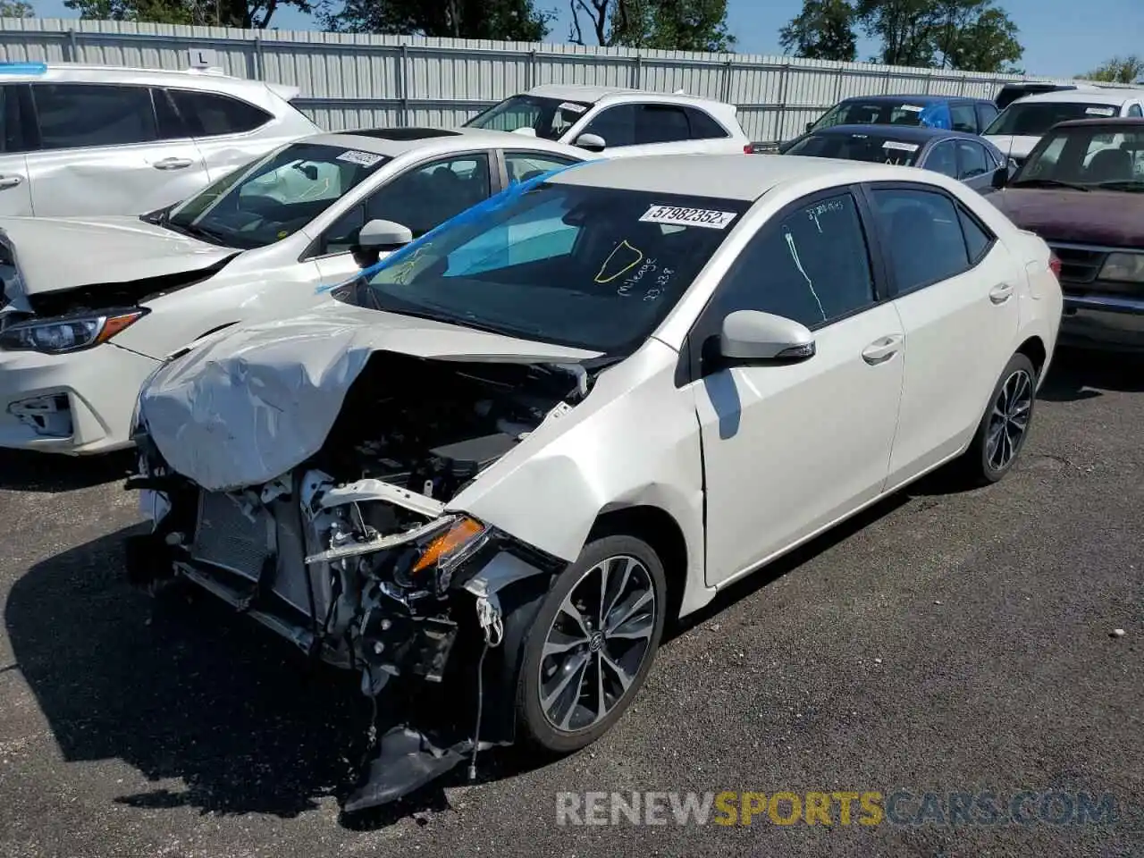 2 Photograph of a damaged car 5YFBURHE3KP904936 TOYOTA COROLLA 2019