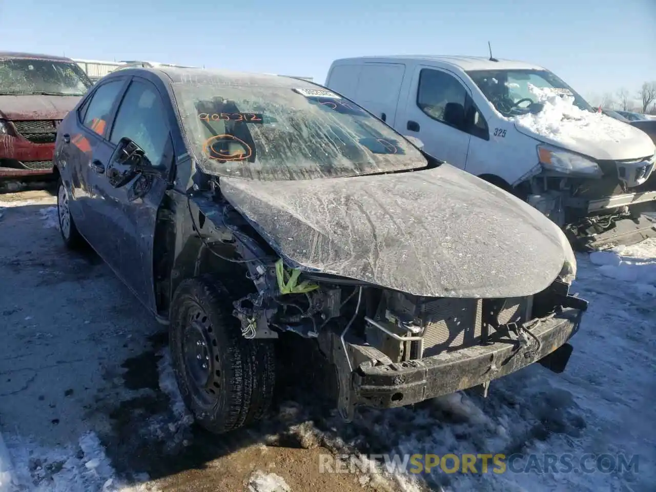 1 Photograph of a damaged car 5YFBURHE3KP905312 TOYOTA COROLLA 2019