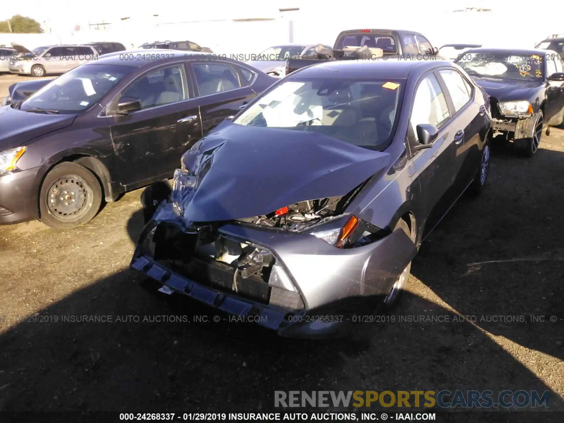 2 Photograph of a damaged car 5YFBURHE3KP905665 TOYOTA COROLLA 2019