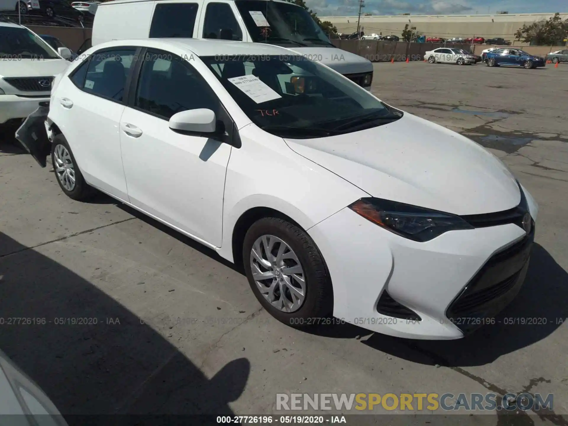 1 Photograph of a damaged car 5YFBURHE3KP905973 TOYOTA COROLLA 2019