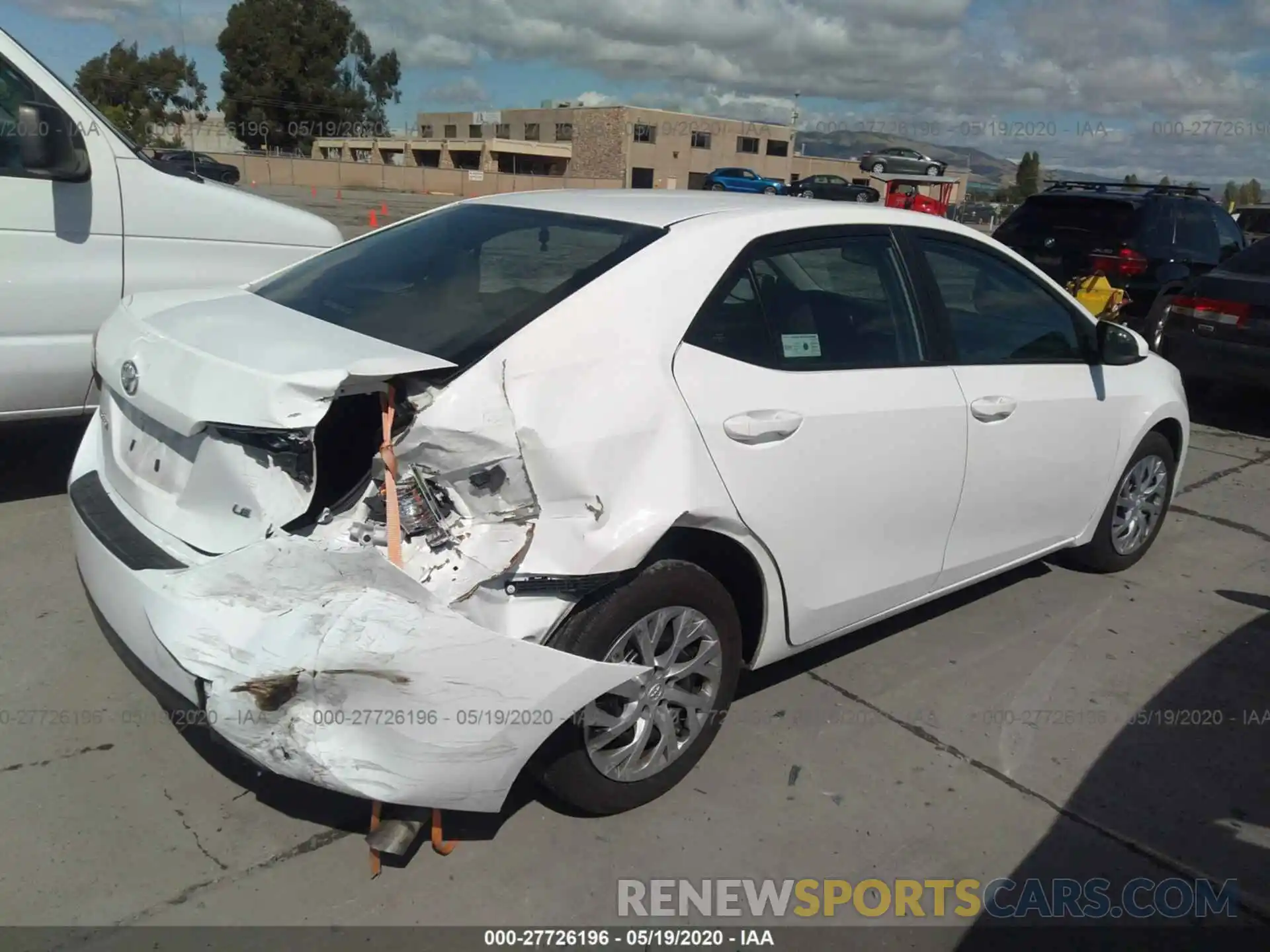 4 Photograph of a damaged car 5YFBURHE3KP905973 TOYOTA COROLLA 2019