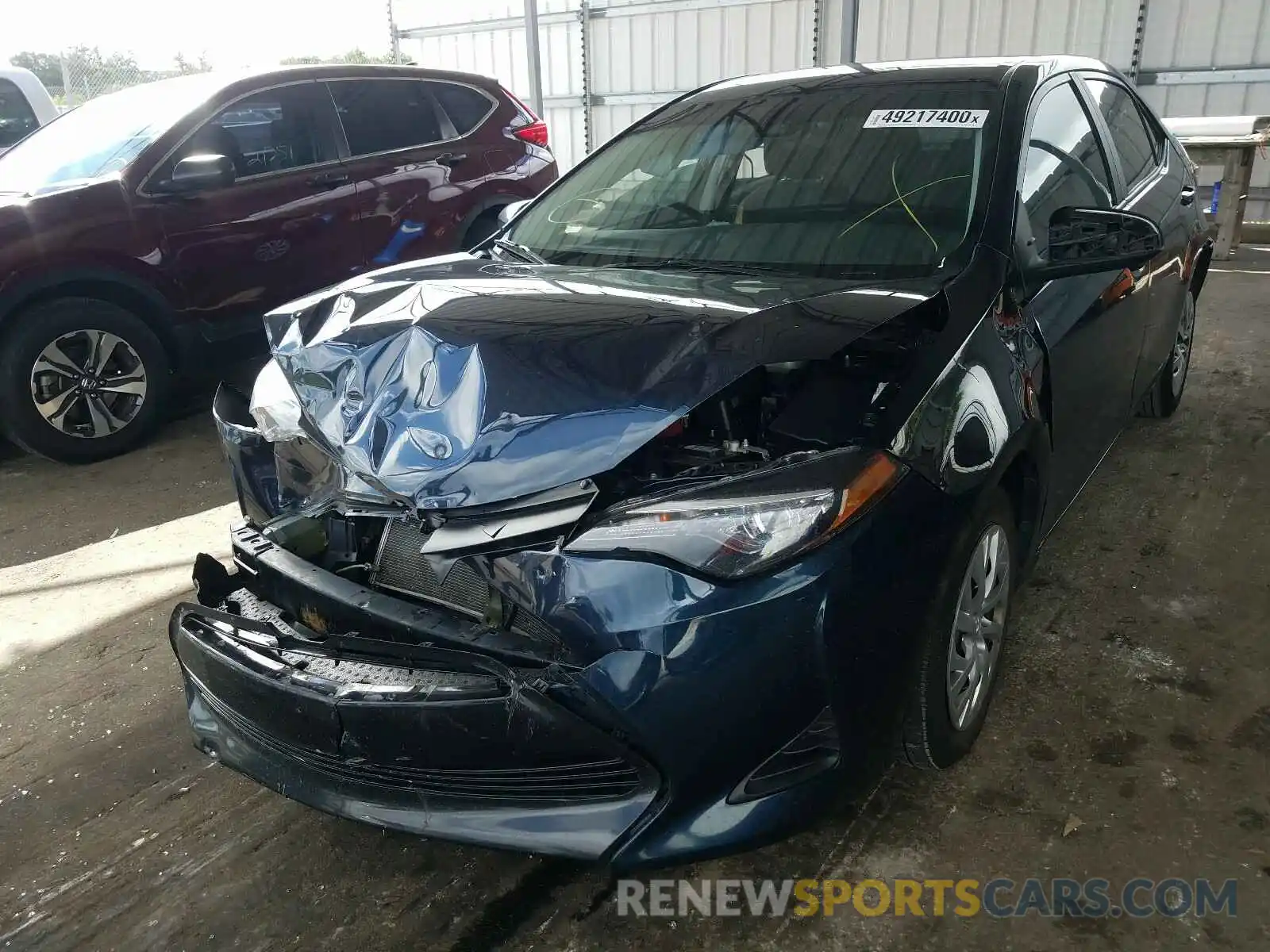 2 Photograph of a damaged car 5YFBURHE3KP906170 TOYOTA COROLLA 2019