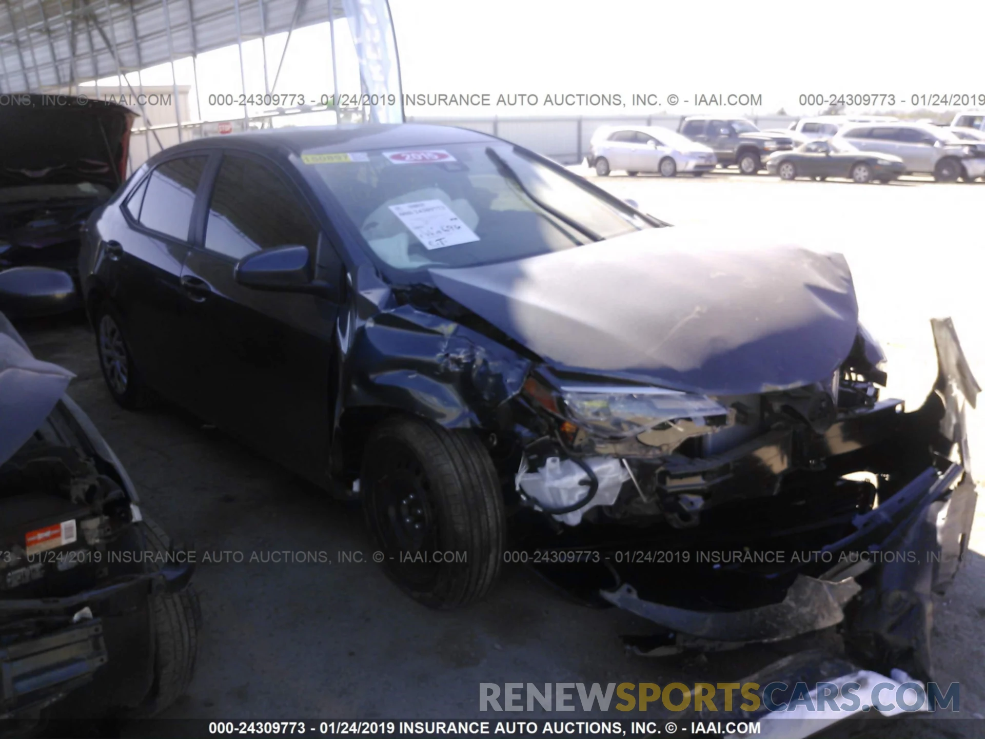 1 Photograph of a damaged car 5YFBURHE3KP906833 TOYOTA COROLLA 2019