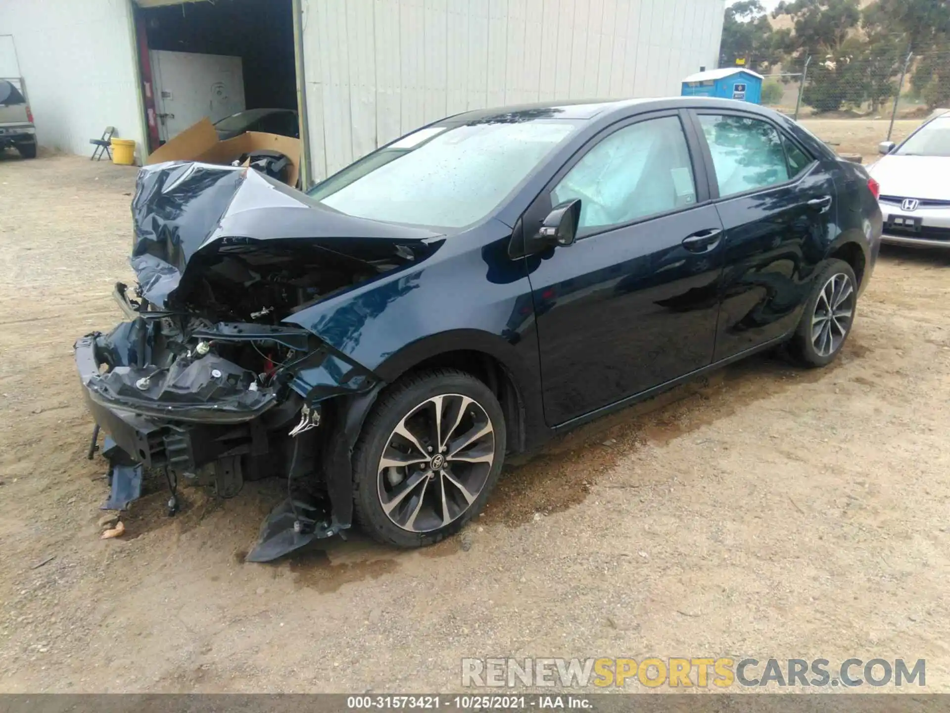 2 Photograph of a damaged car 5YFBURHE3KP907657 TOYOTA COROLLA 2019