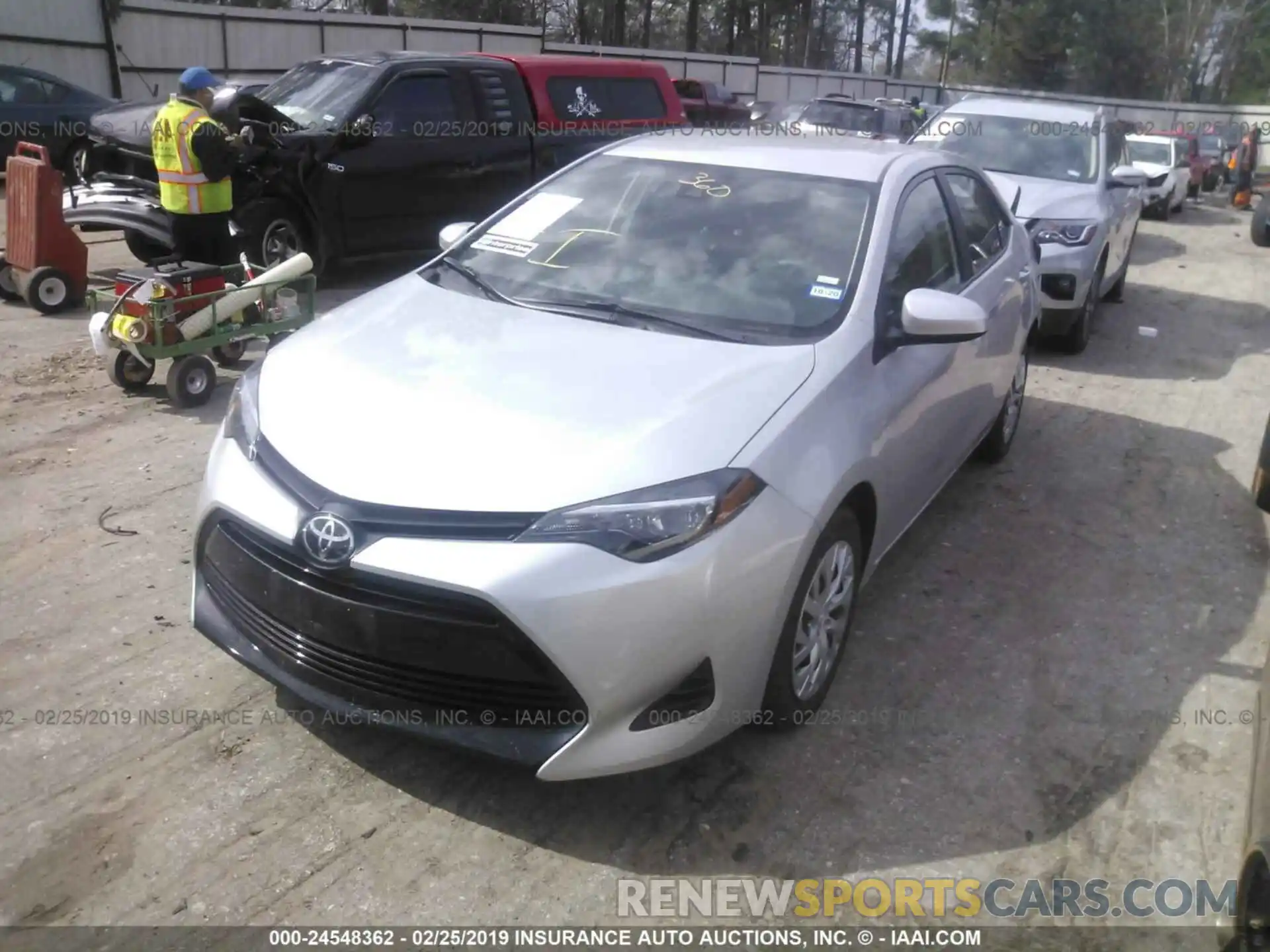 2 Photograph of a damaged car 5YFBURHE3KP907982 TOYOTA COROLLA 2019