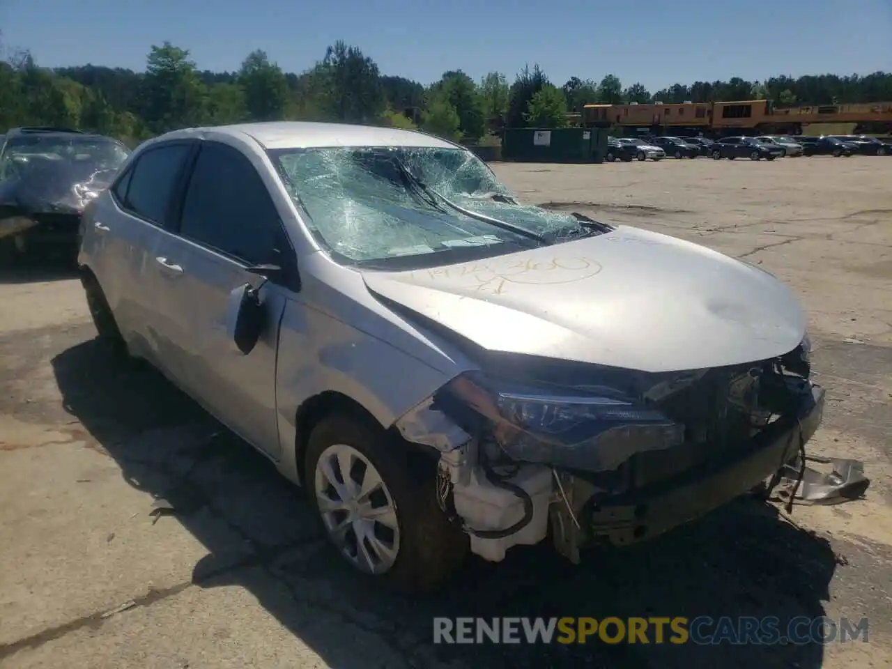 1 Photograph of a damaged car 5YFBURHE3KP907996 TOYOTA COROLLA 2019