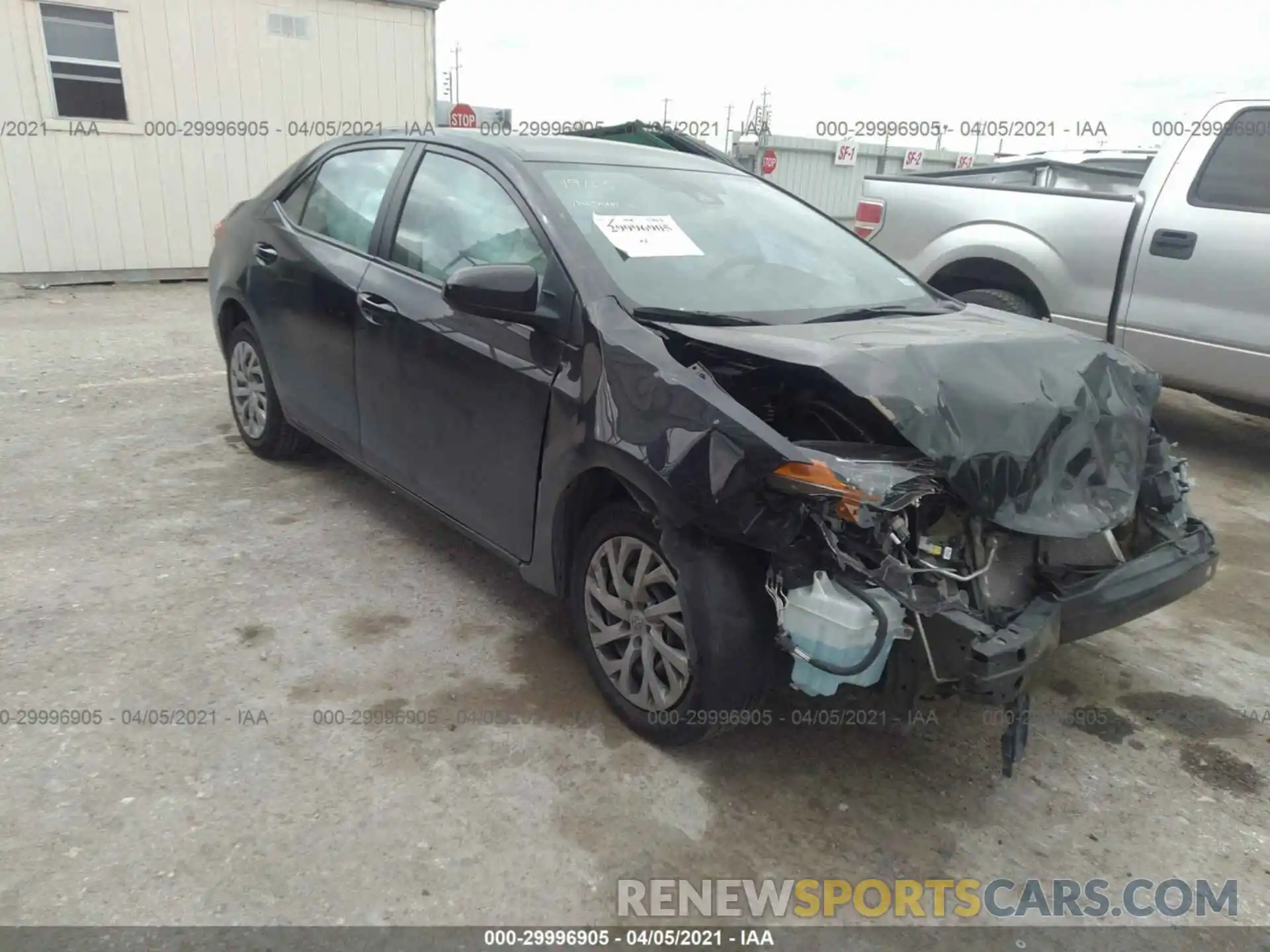 1 Photograph of a damaged car 5YFBURHE3KP908047 TOYOTA COROLLA 2019