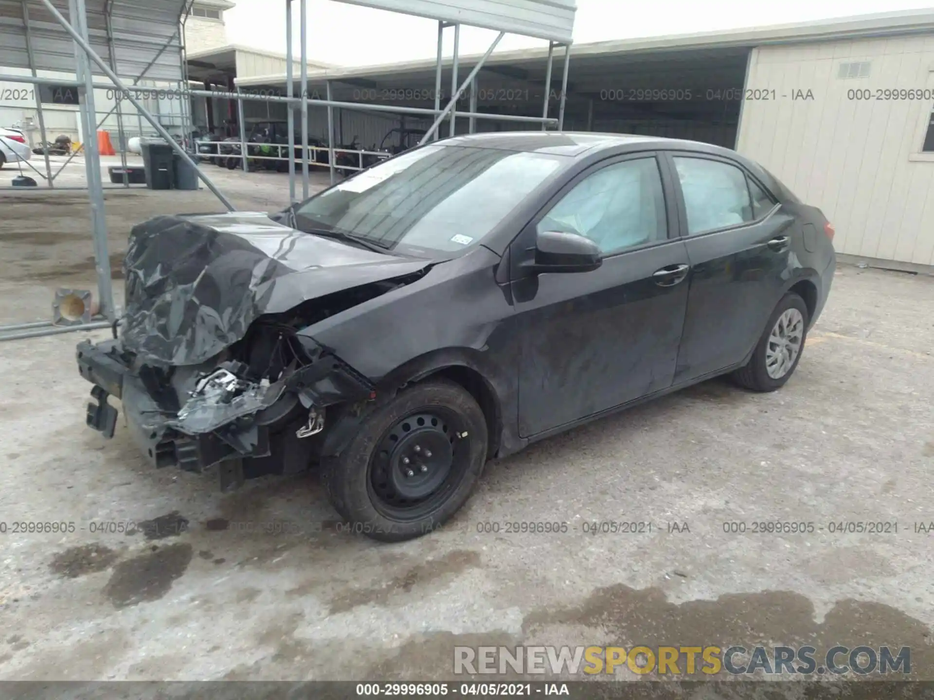 2 Photograph of a damaged car 5YFBURHE3KP908047 TOYOTA COROLLA 2019