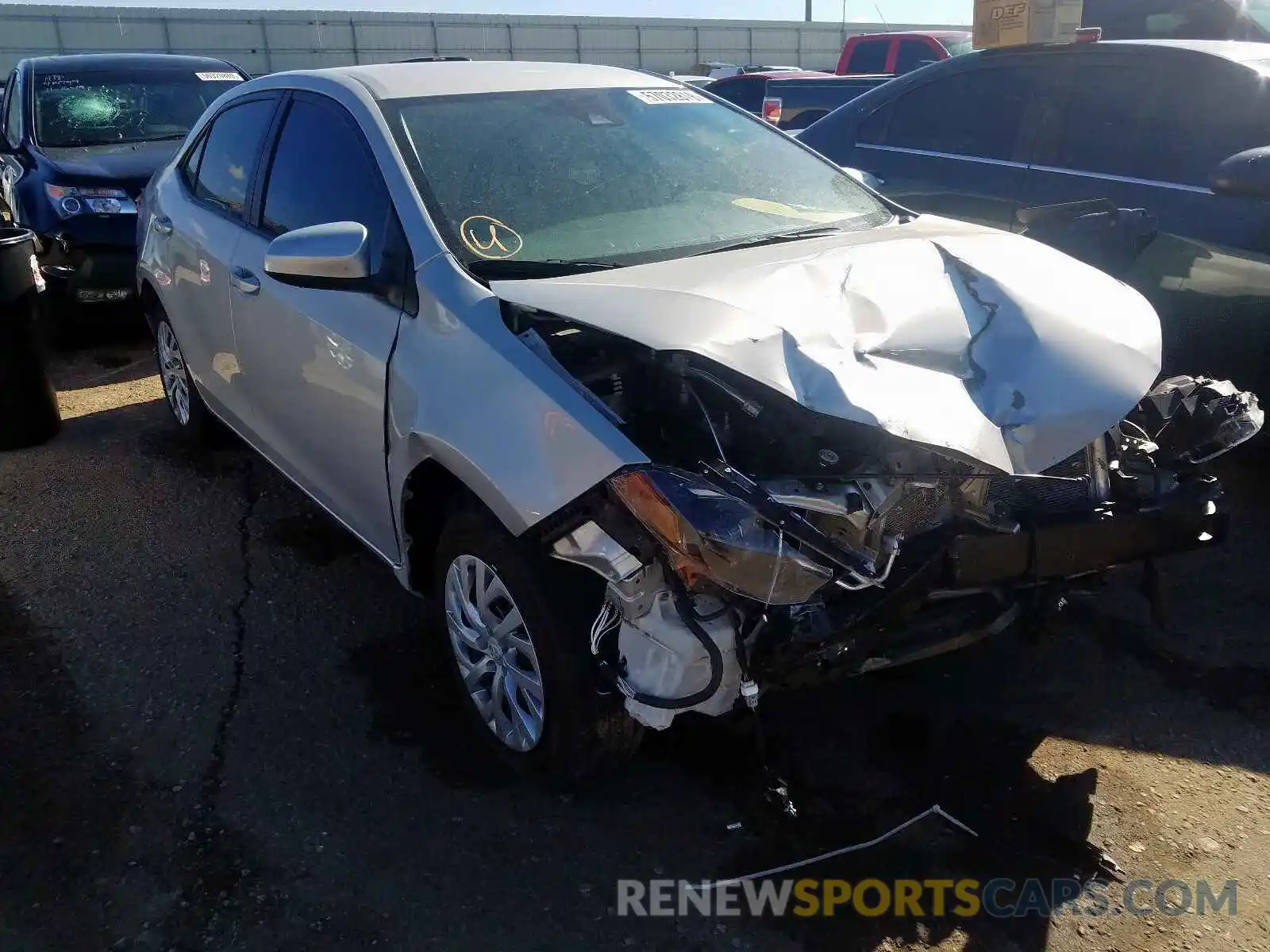 1 Photograph of a damaged car 5YFBURHE3KP908193 TOYOTA COROLLA 2019