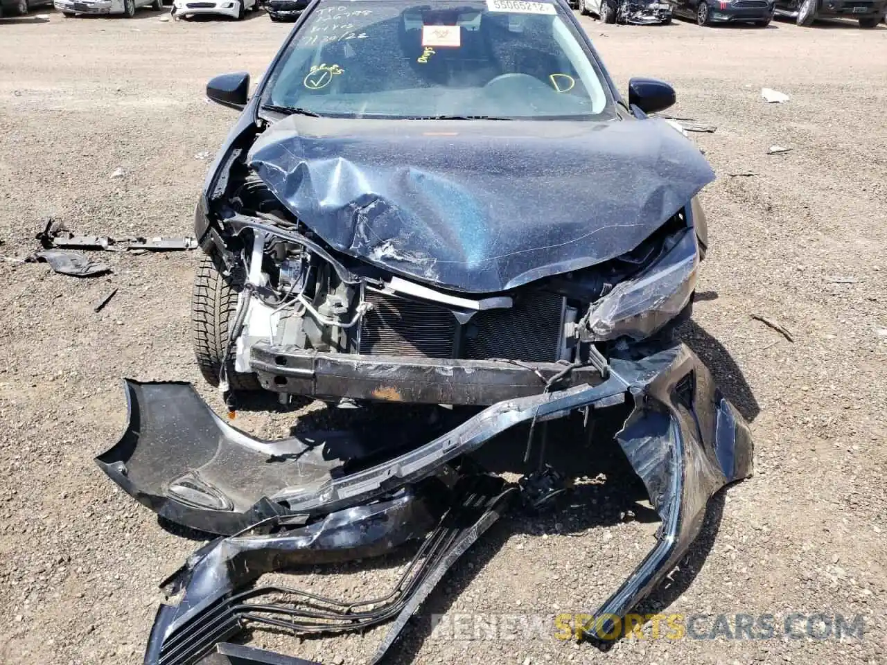 9 Photograph of a damaged car 5YFBURHE3KP908615 TOYOTA COROLLA 2019