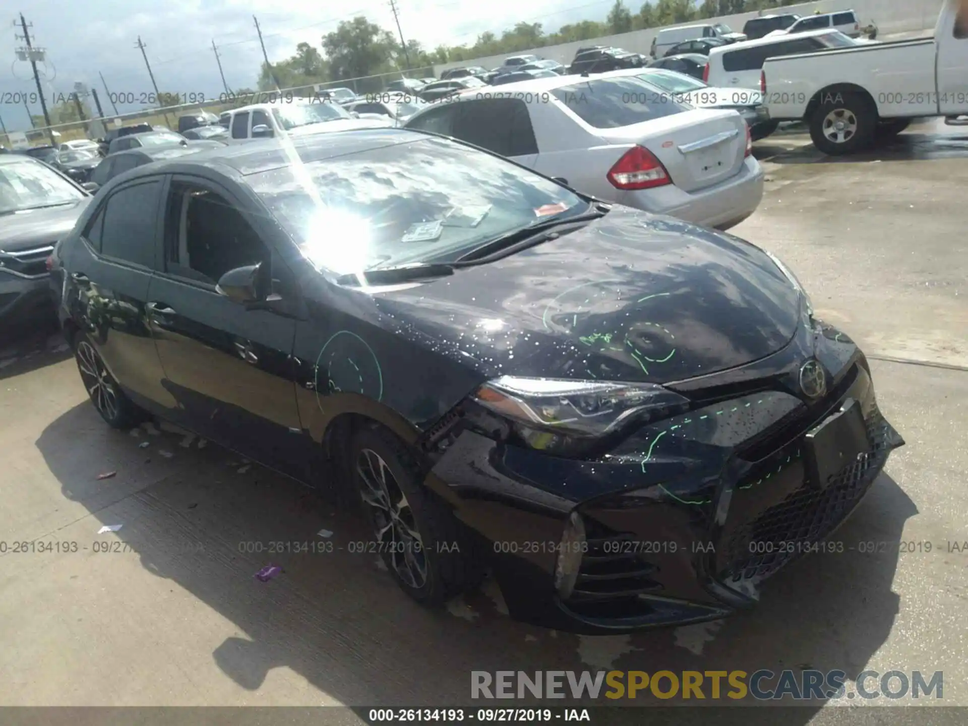 1 Photograph of a damaged car 5YFBURHE3KP908663 TOYOTA COROLLA 2019