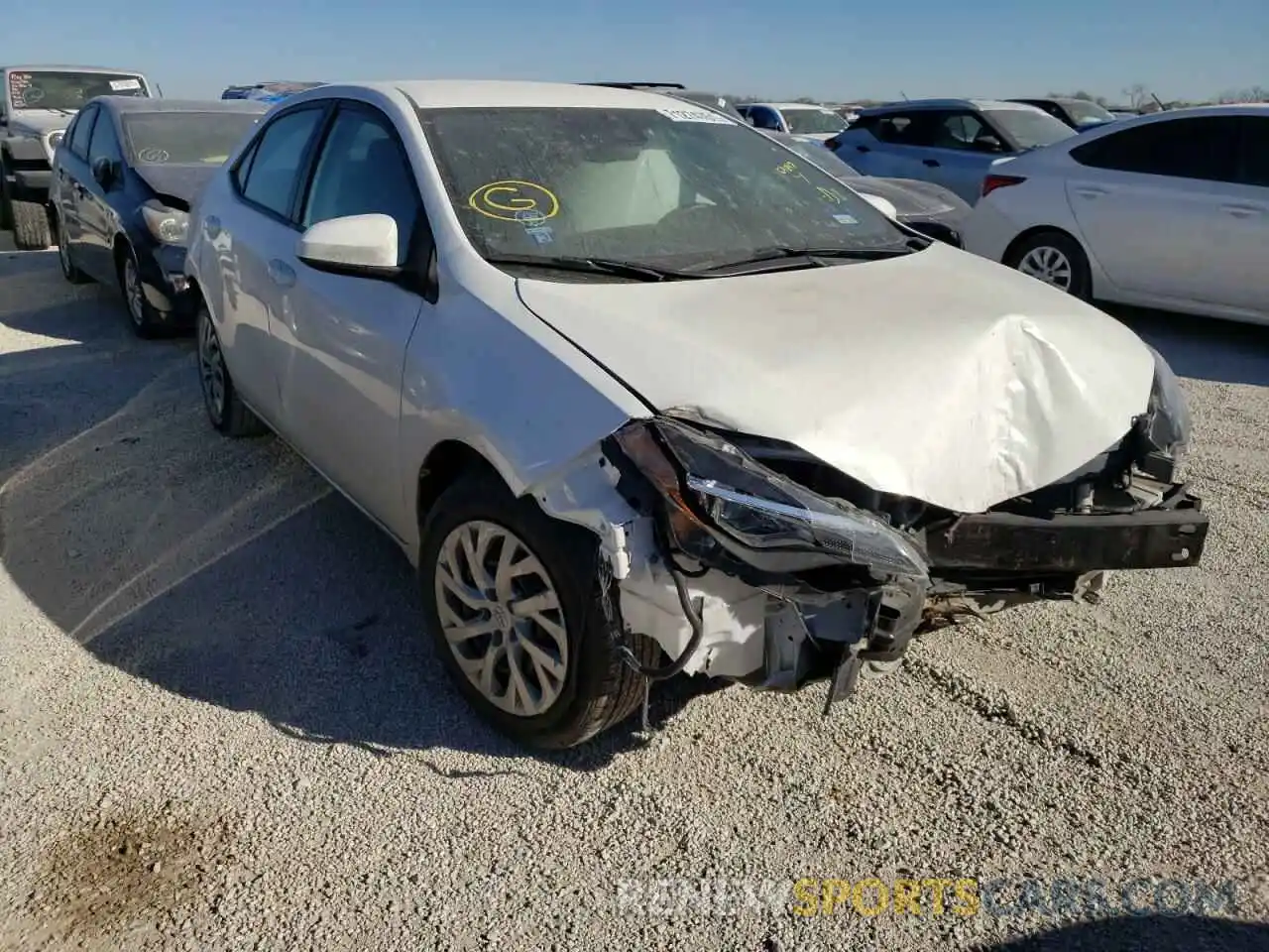 1 Photograph of a damaged car 5YFBURHE3KP908677 TOYOTA COROLLA 2019