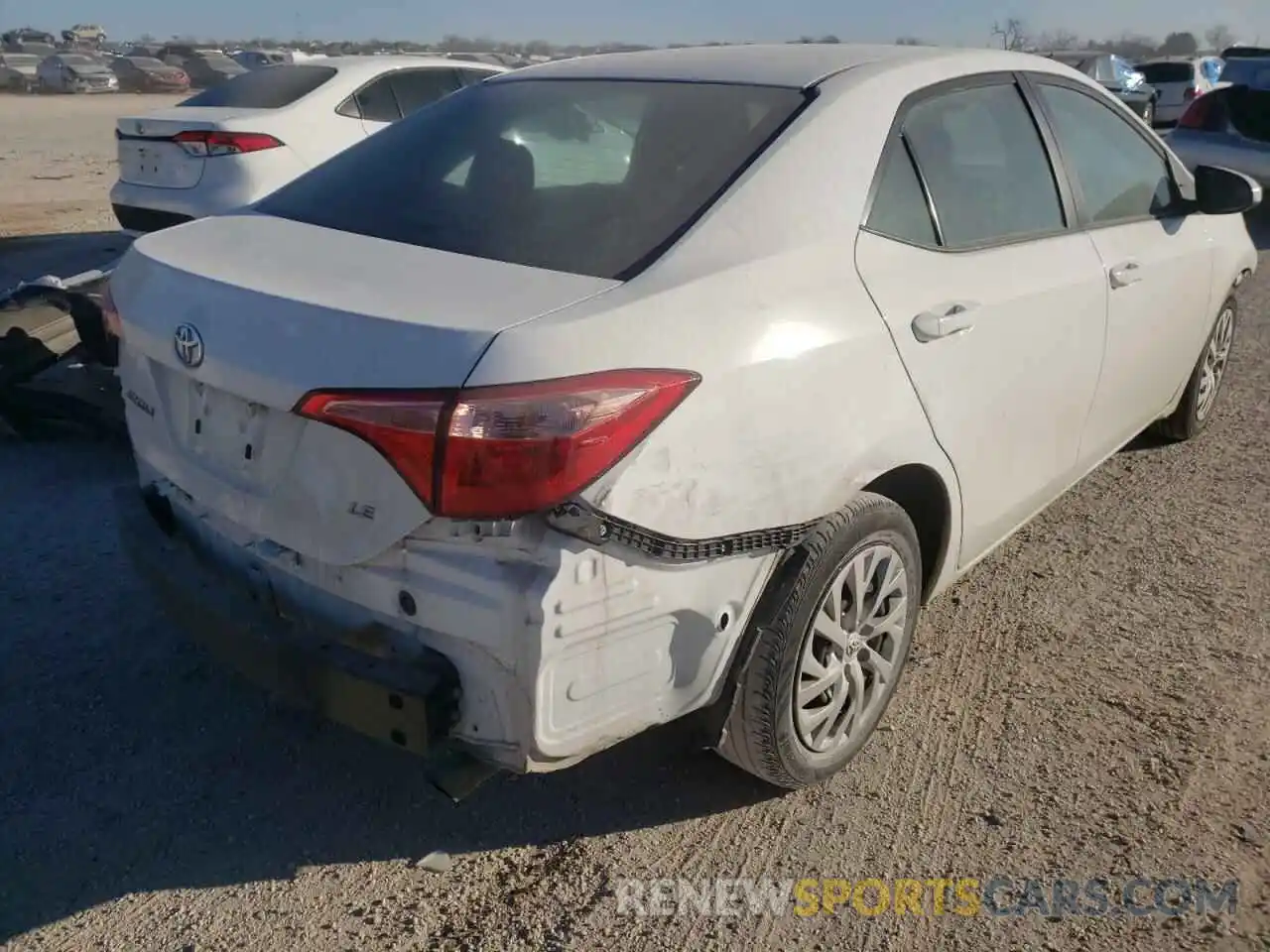 4 Photograph of a damaged car 5YFBURHE3KP908677 TOYOTA COROLLA 2019