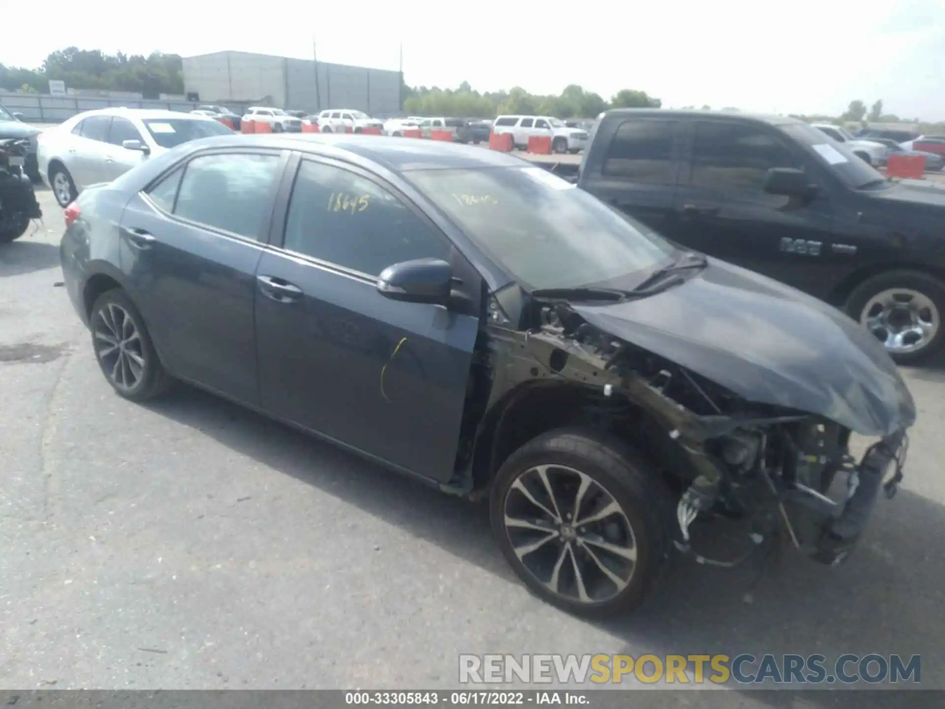 1 Photograph of a damaged car 5YFBURHE3KP908940 TOYOTA COROLLA 2019