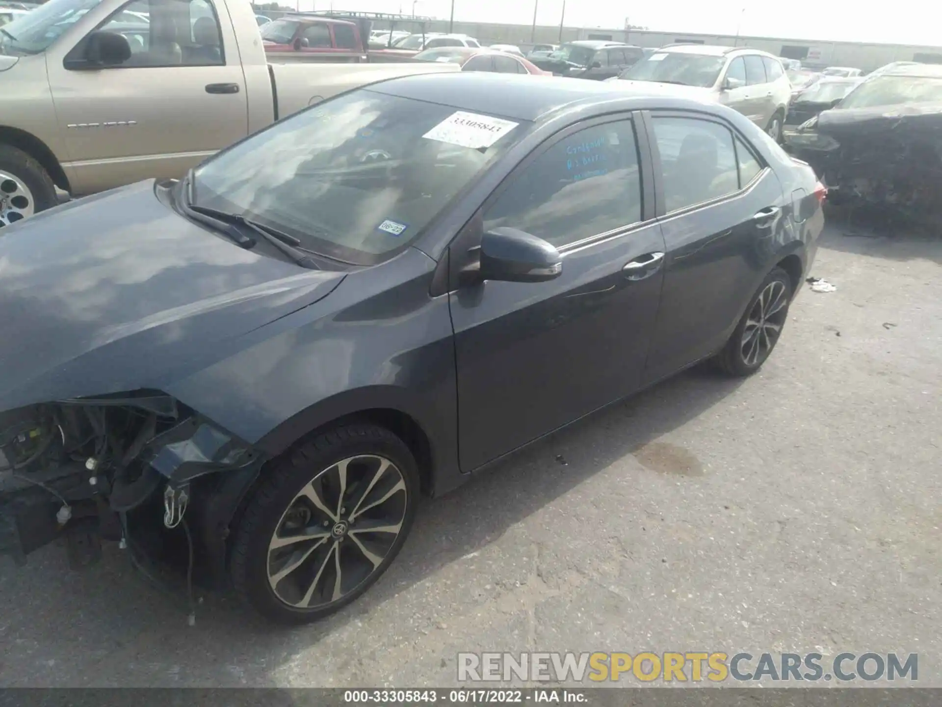 2 Photograph of a damaged car 5YFBURHE3KP908940 TOYOTA COROLLA 2019