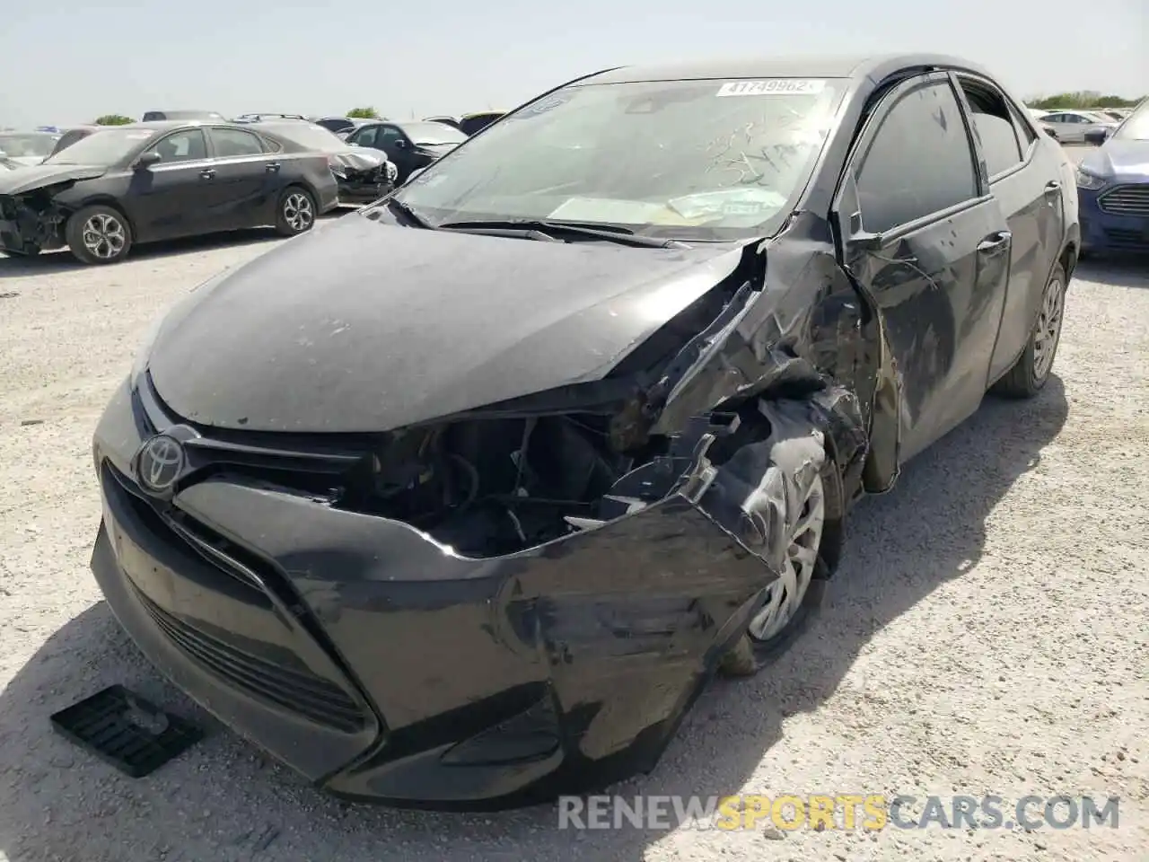 2 Photograph of a damaged car 5YFBURHE3KP909733 TOYOTA COROLLA 2019