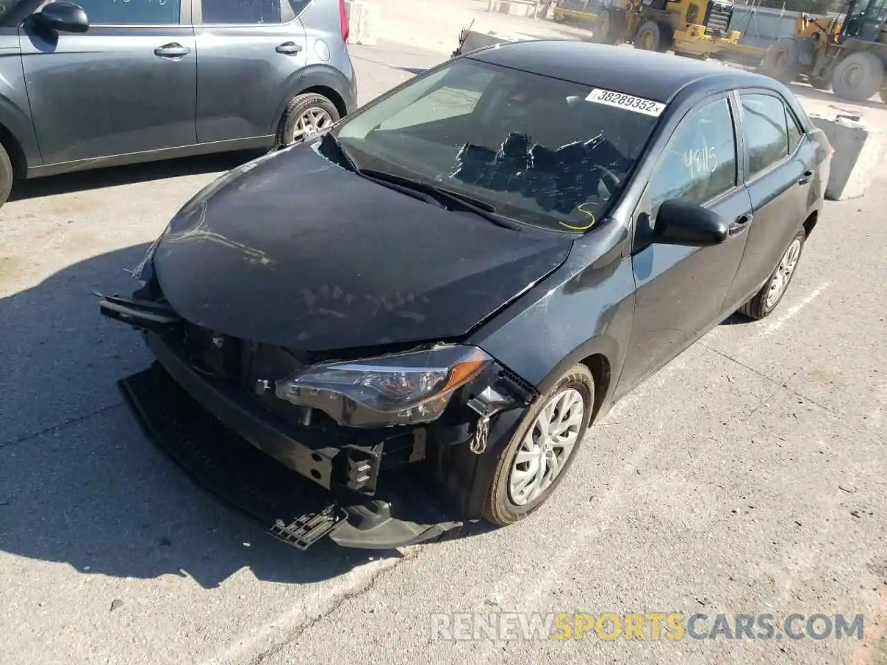 2 Photograph of a damaged car 5YFBURHE3KP910025 TOYOTA COROLLA 2019