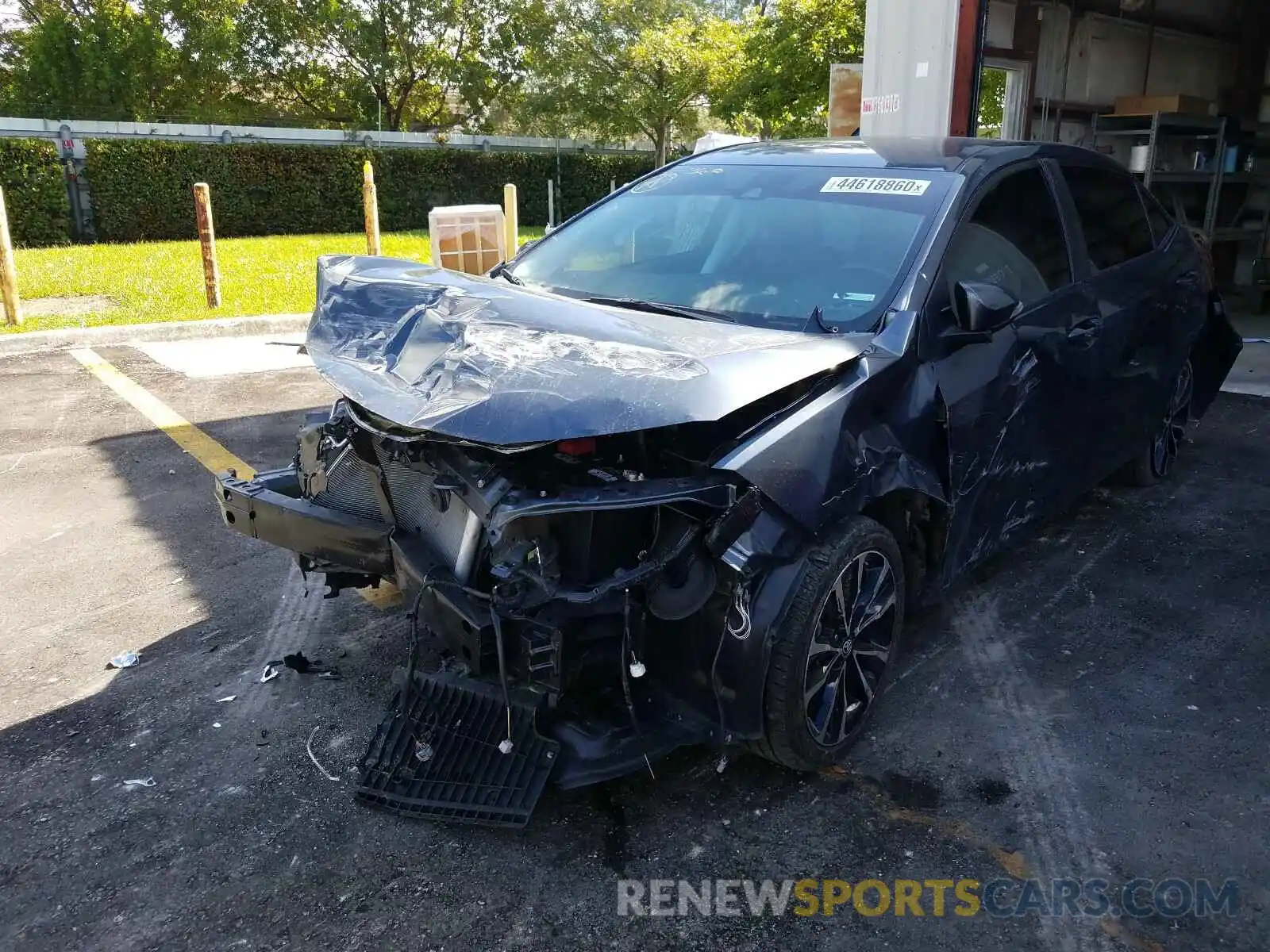 2 Photograph of a damaged car 5YFBURHE3KP910302 TOYOTA COROLLA 2019