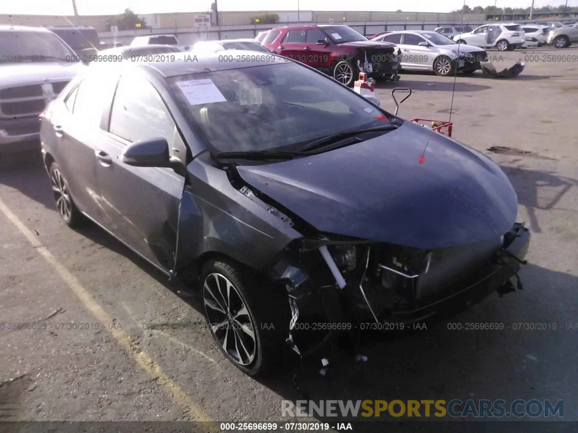 1 Photograph of a damaged car 5YFBURHE3KP910543 TOYOTA COROLLA 2019