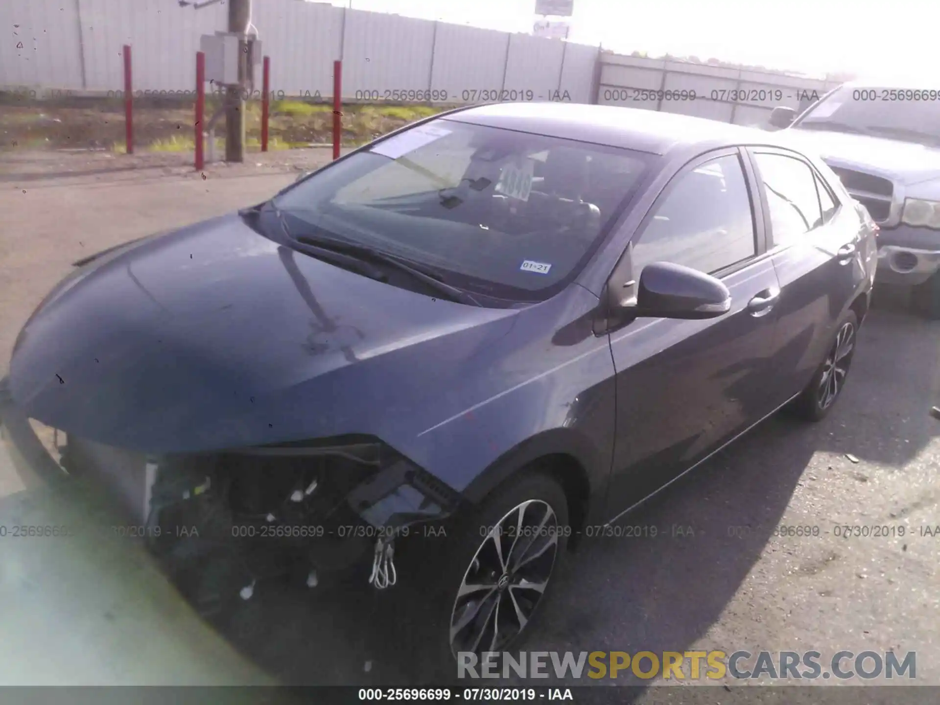 2 Photograph of a damaged car 5YFBURHE3KP910543 TOYOTA COROLLA 2019