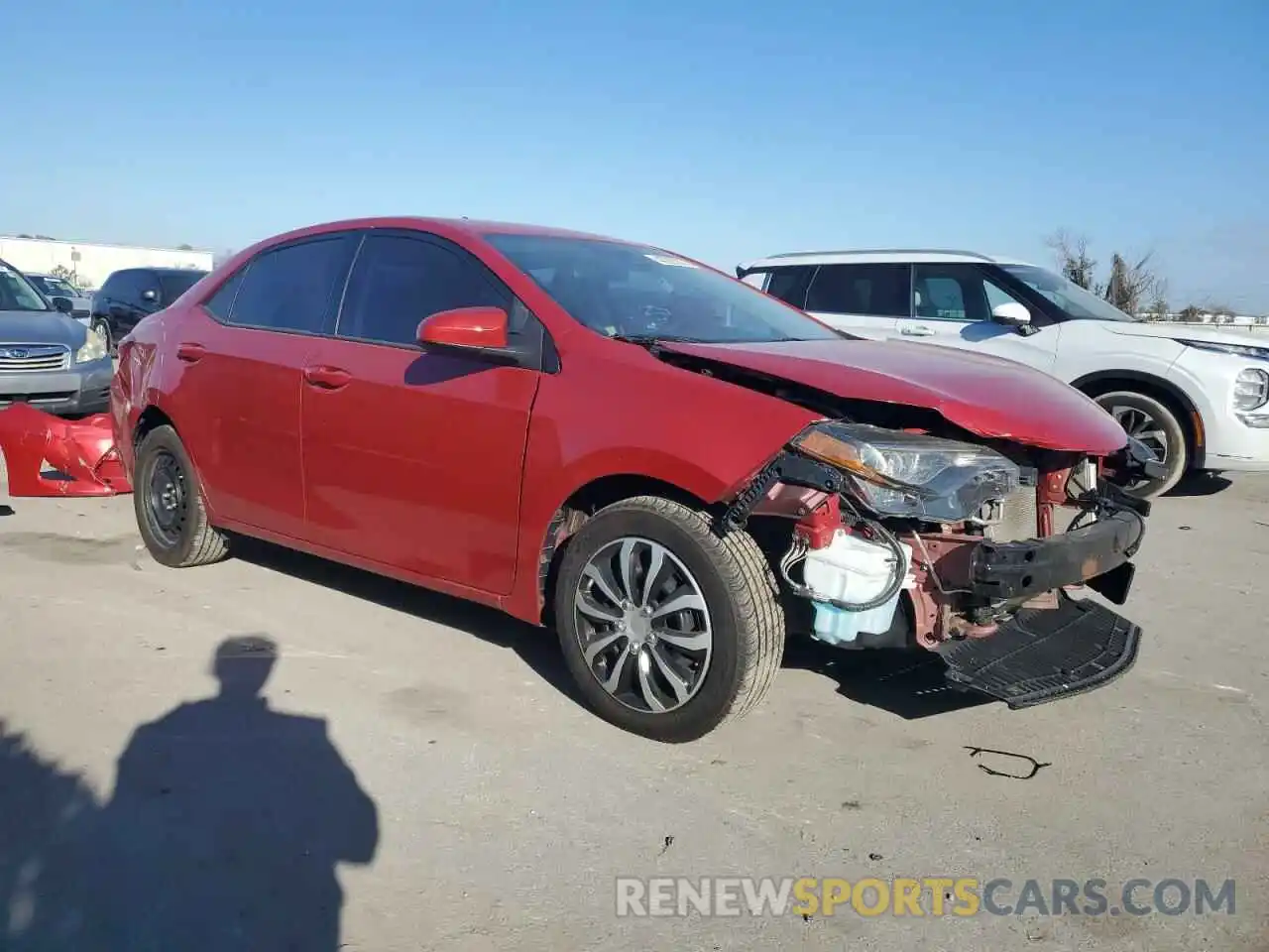 4 Photograph of a damaged car 5YFBURHE3KP910638 TOYOTA COROLLA 2019