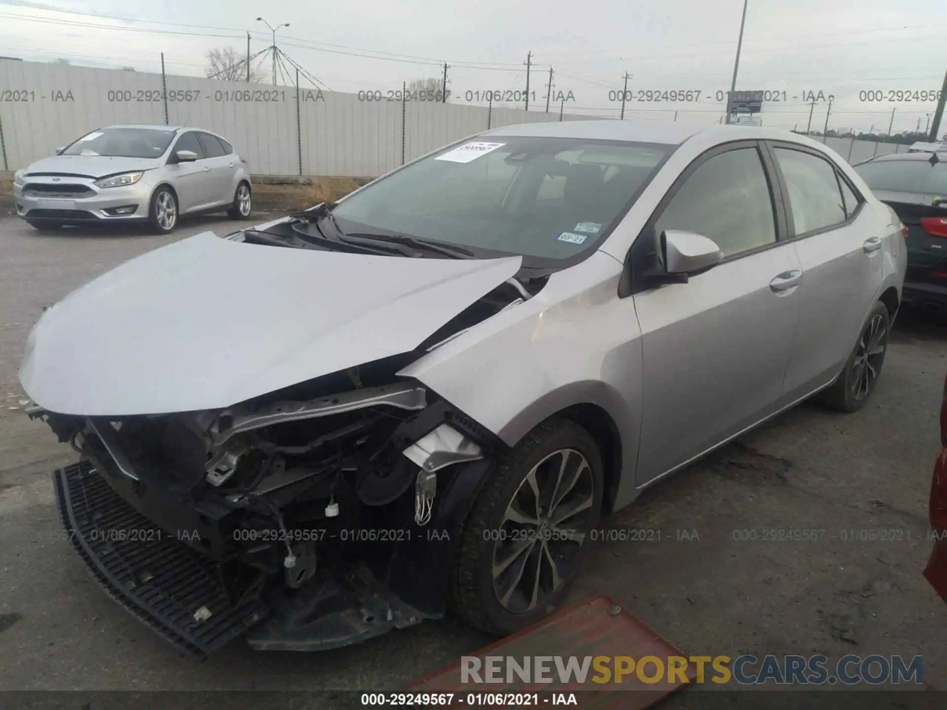 2 Photograph of a damaged car 5YFBURHE3KP911112 TOYOTA COROLLA 2019