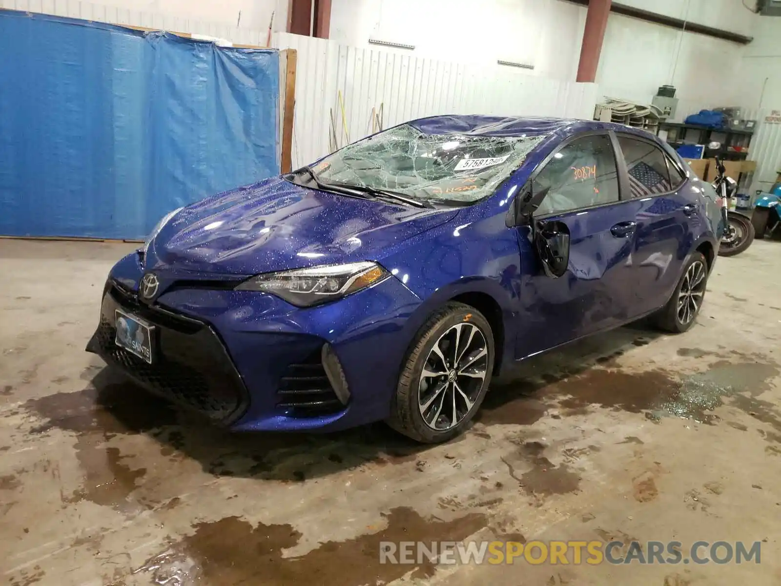 2 Photograph of a damaged car 5YFBURHE3KP911529 TOYOTA COROLLA 2019