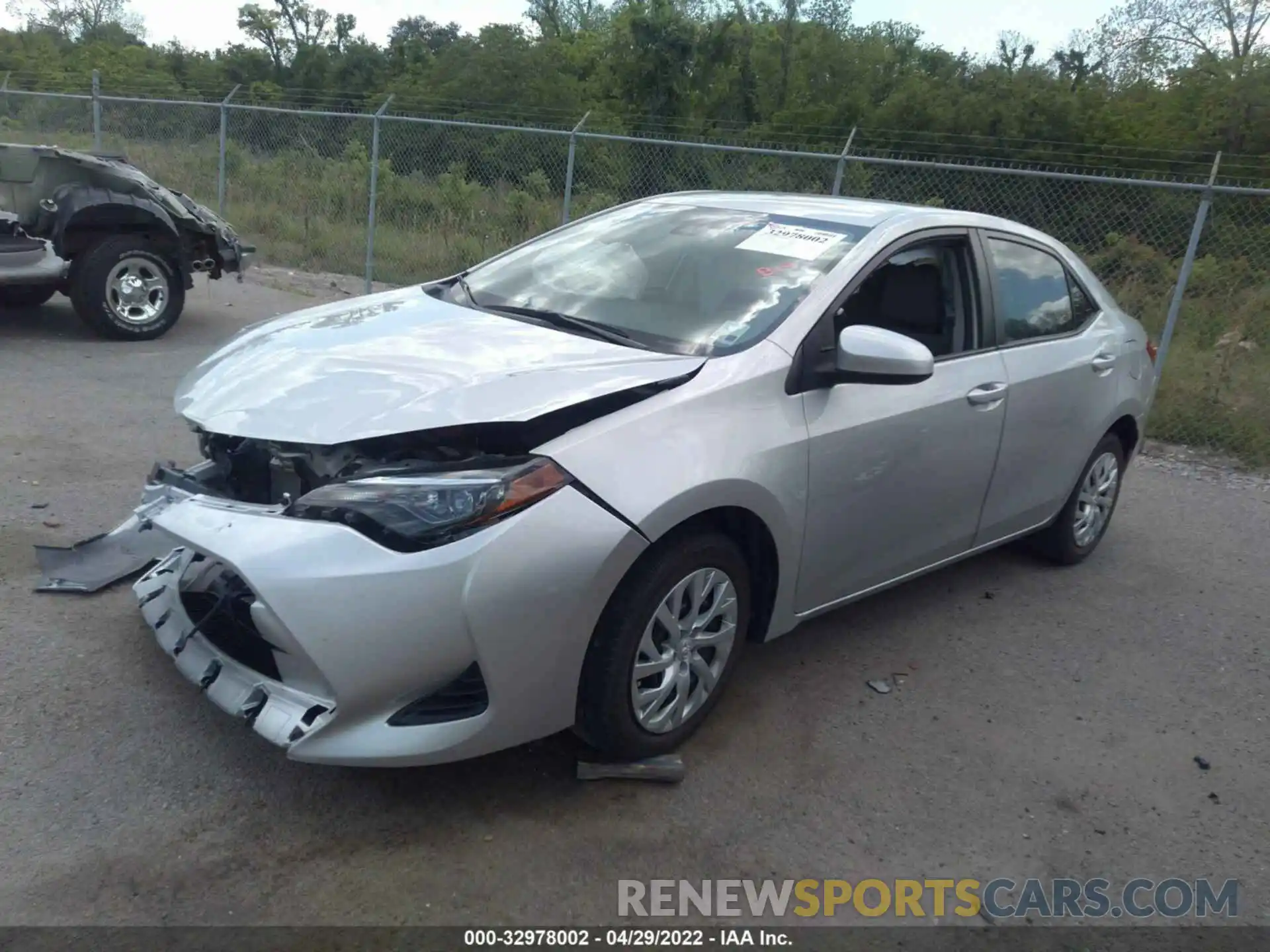 2 Photograph of a damaged car 5YFBURHE3KP911658 TOYOTA COROLLA 2019